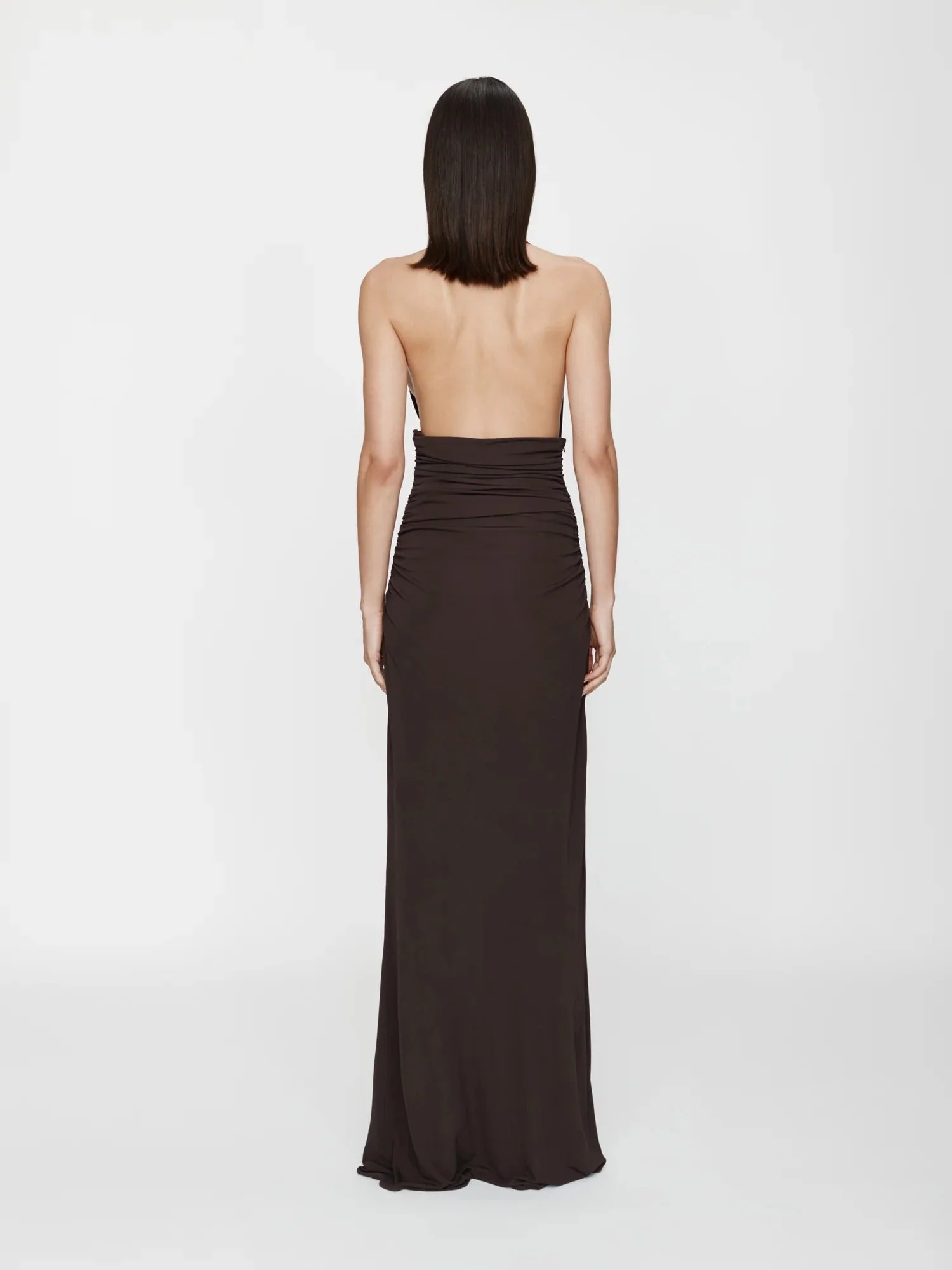 DRAPED CUMMERBUND JERSEY DRESS - Image 4