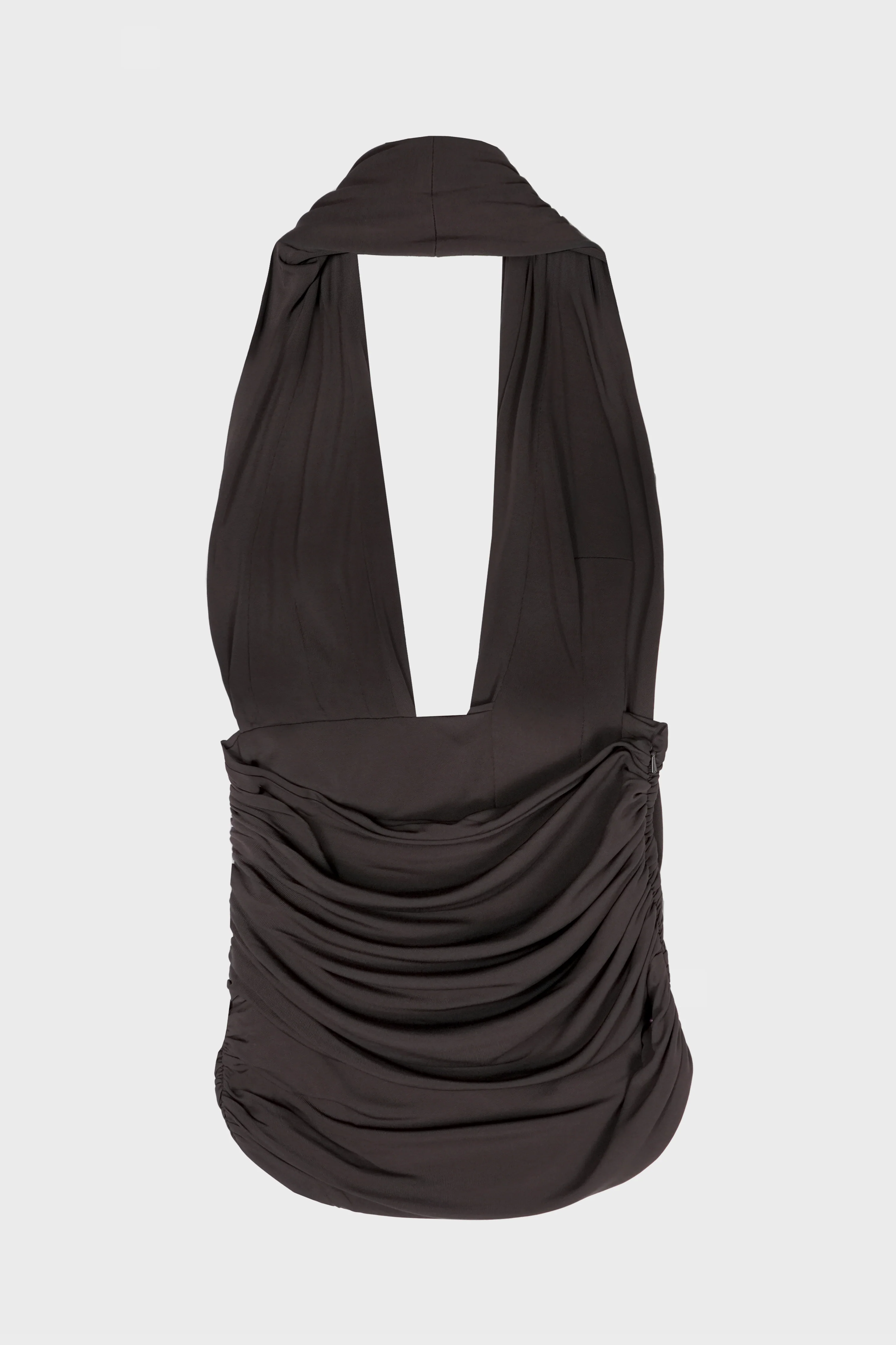 DRAPED CUMMERBUND JERSEY TOP - Image 3