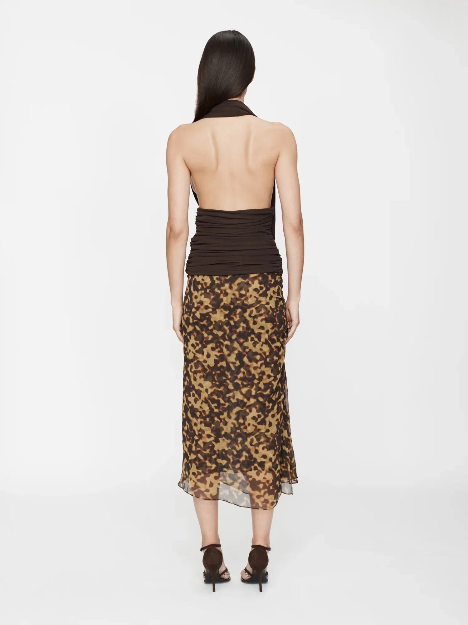 DRAPED CUMMERBUND JERSEY TOP - Image 4