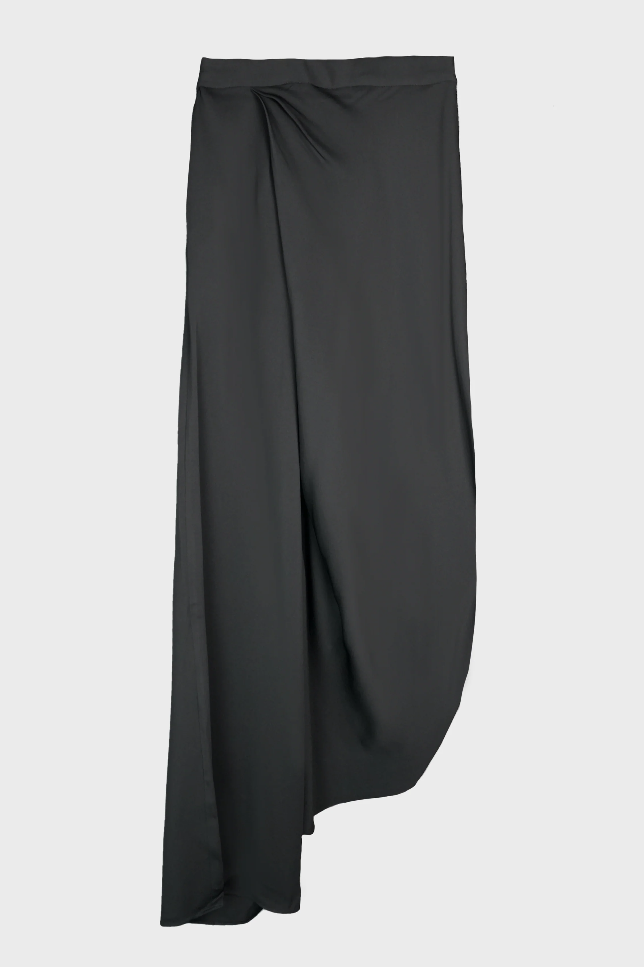 DRAPED SKIRT TROUSER BLACK - Image 3