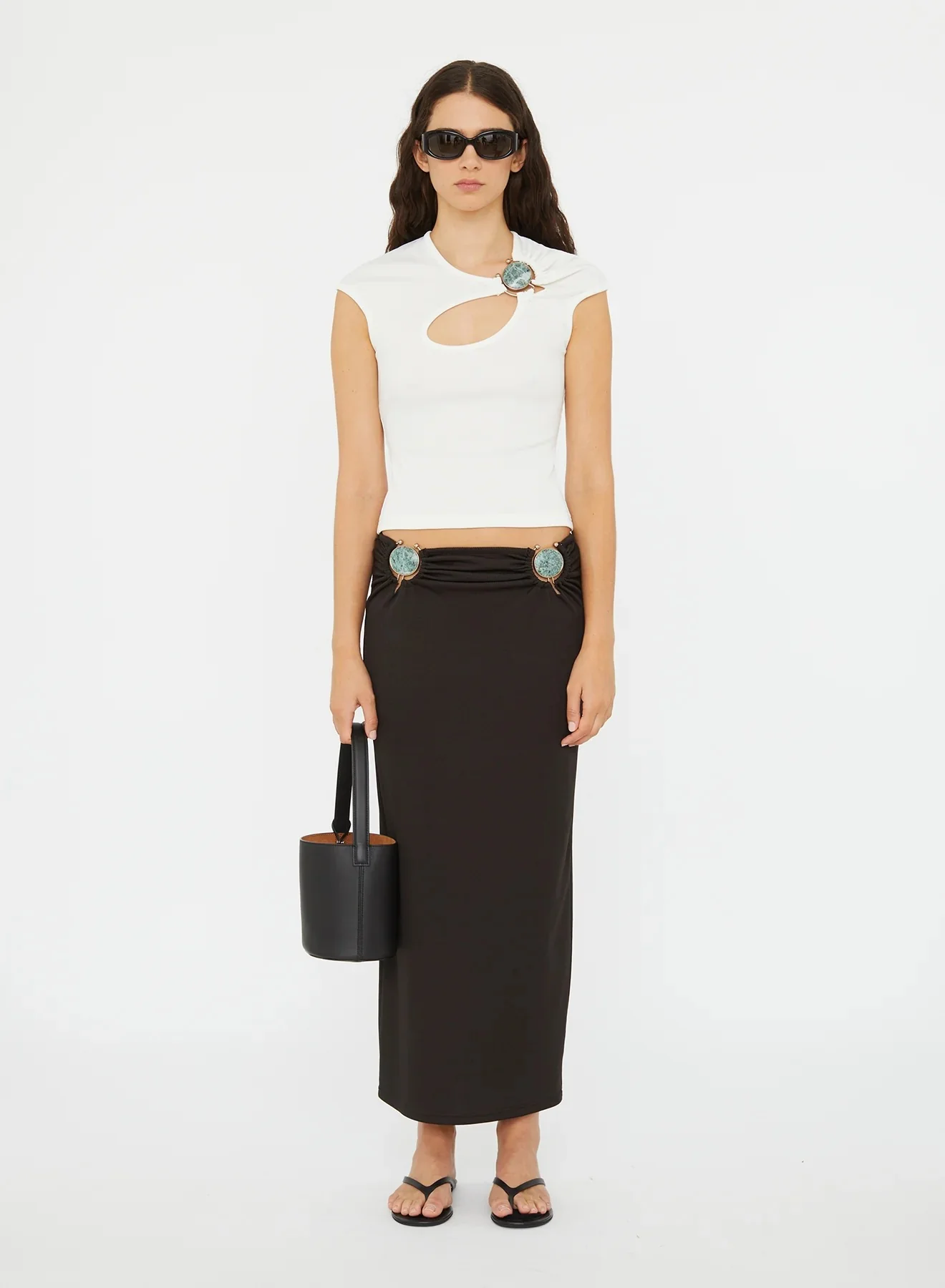 MINERAL STONE RUCHED SKIRT - Image 2