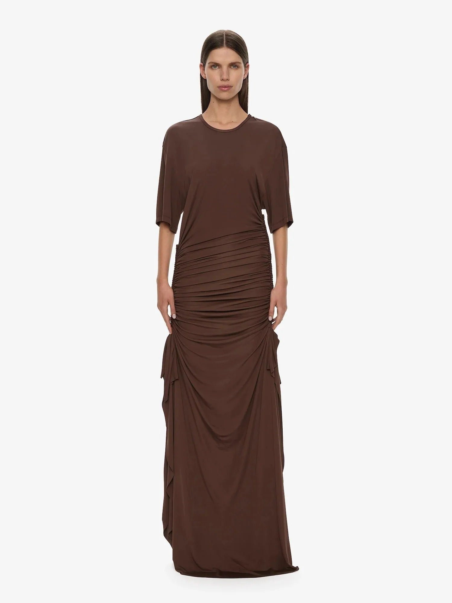 SHIBARI JERSEY RUCHE TEE DRESS - Image 2