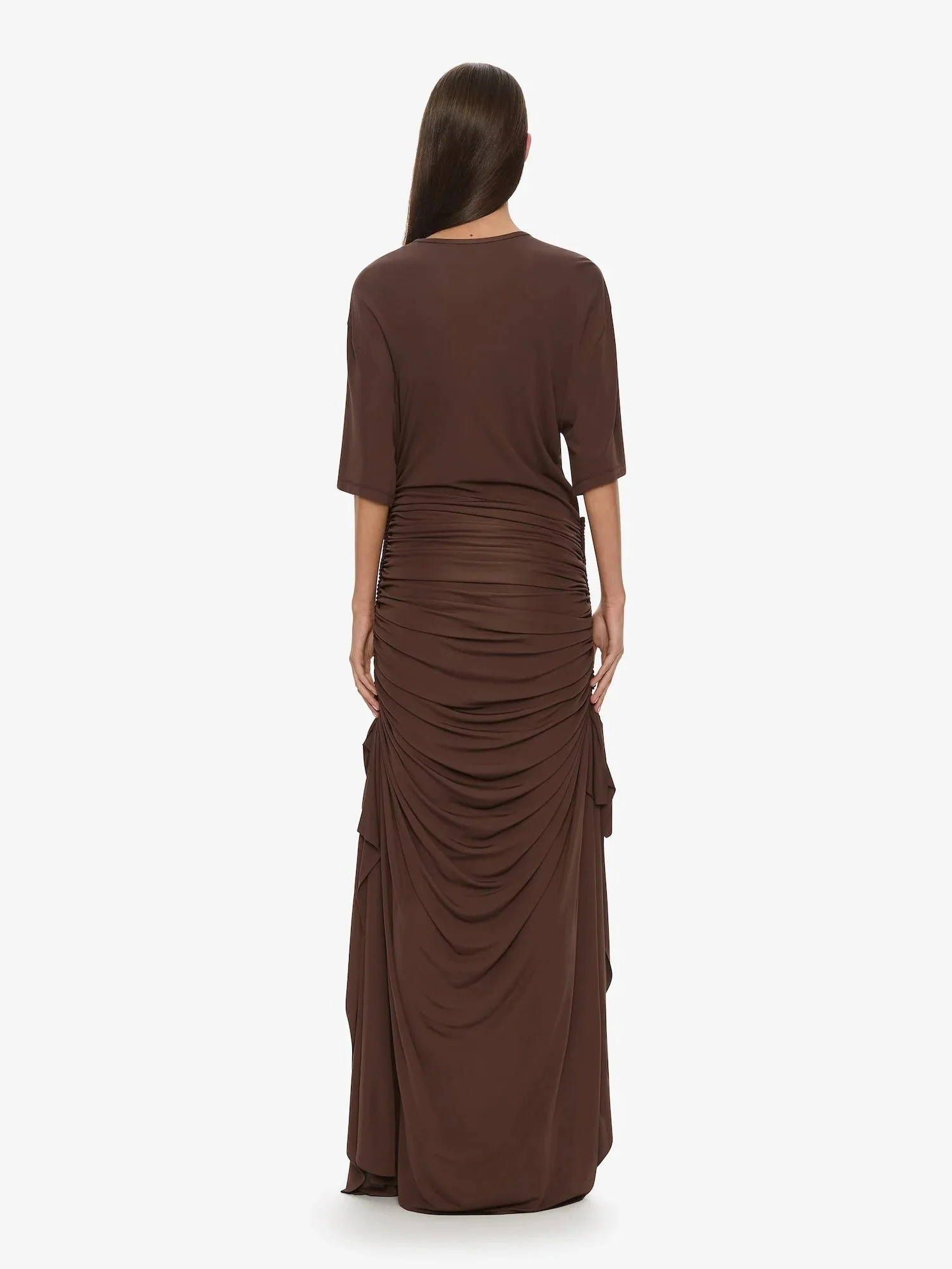 SHIBARI JERSEY RUCHE TEE DRESS - Image 4