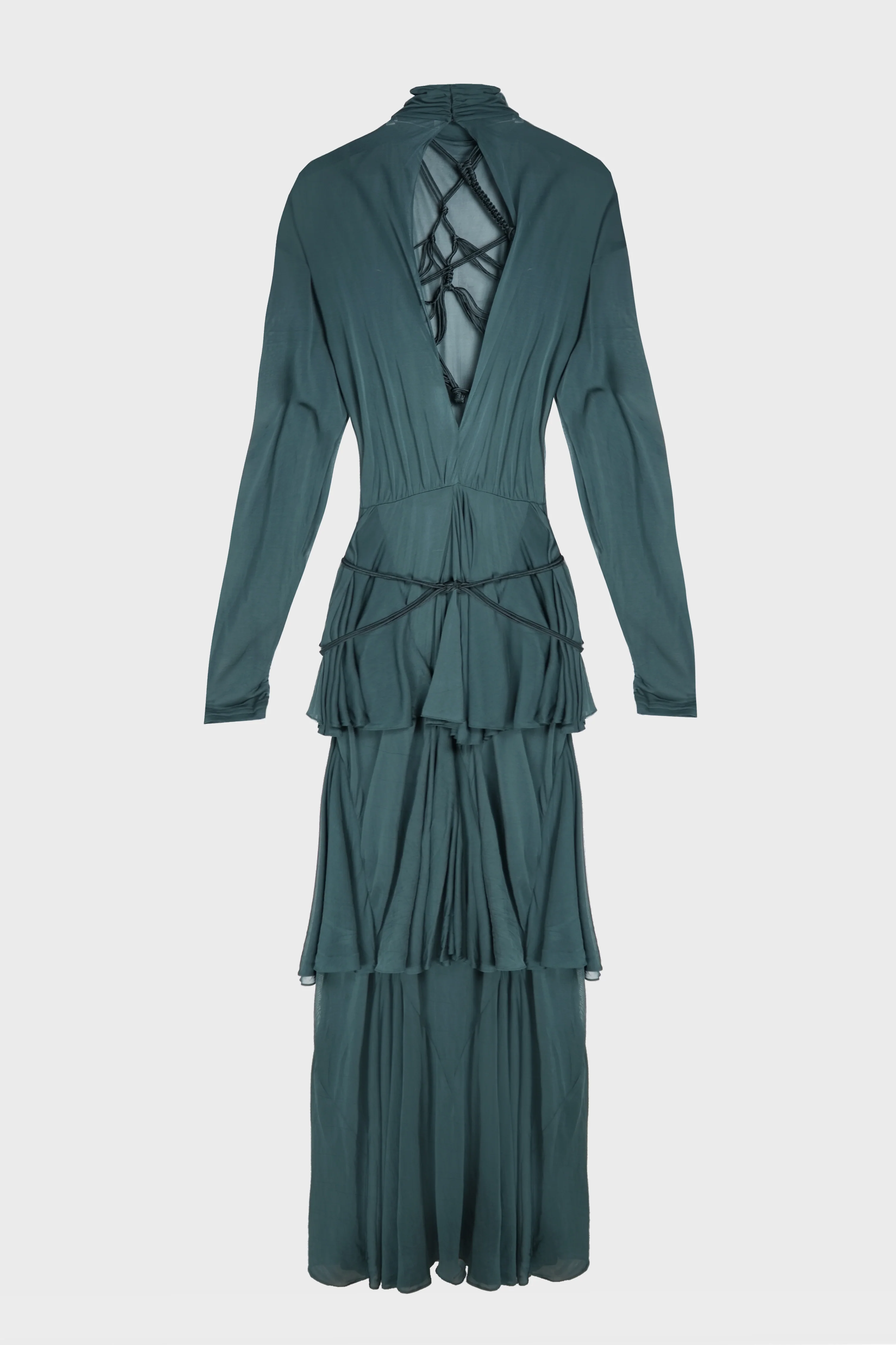 SOLEA BELTED DRAPE DRESS - Image 3