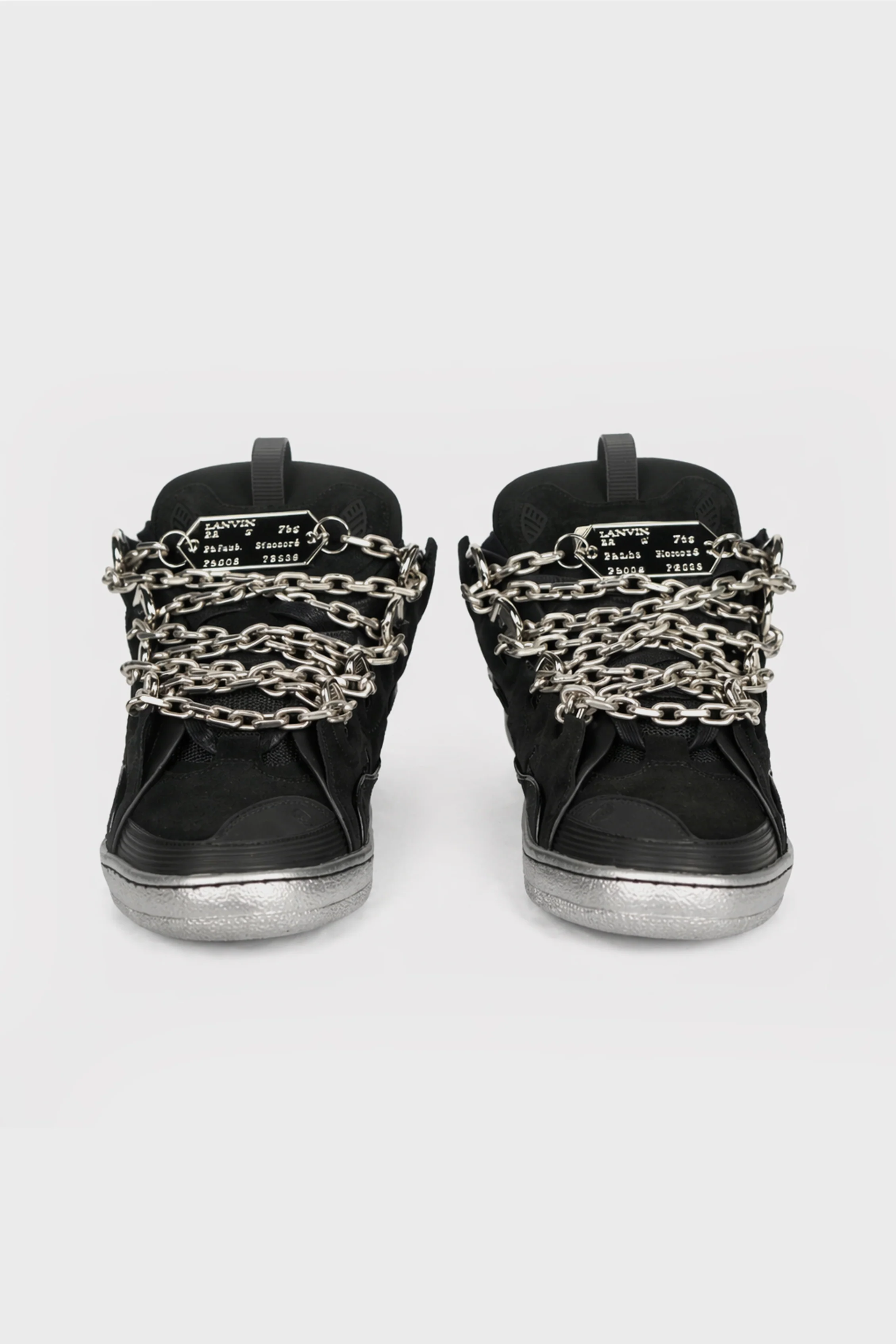 CURB SNEAKERS BLACK/SILVER - Image 2