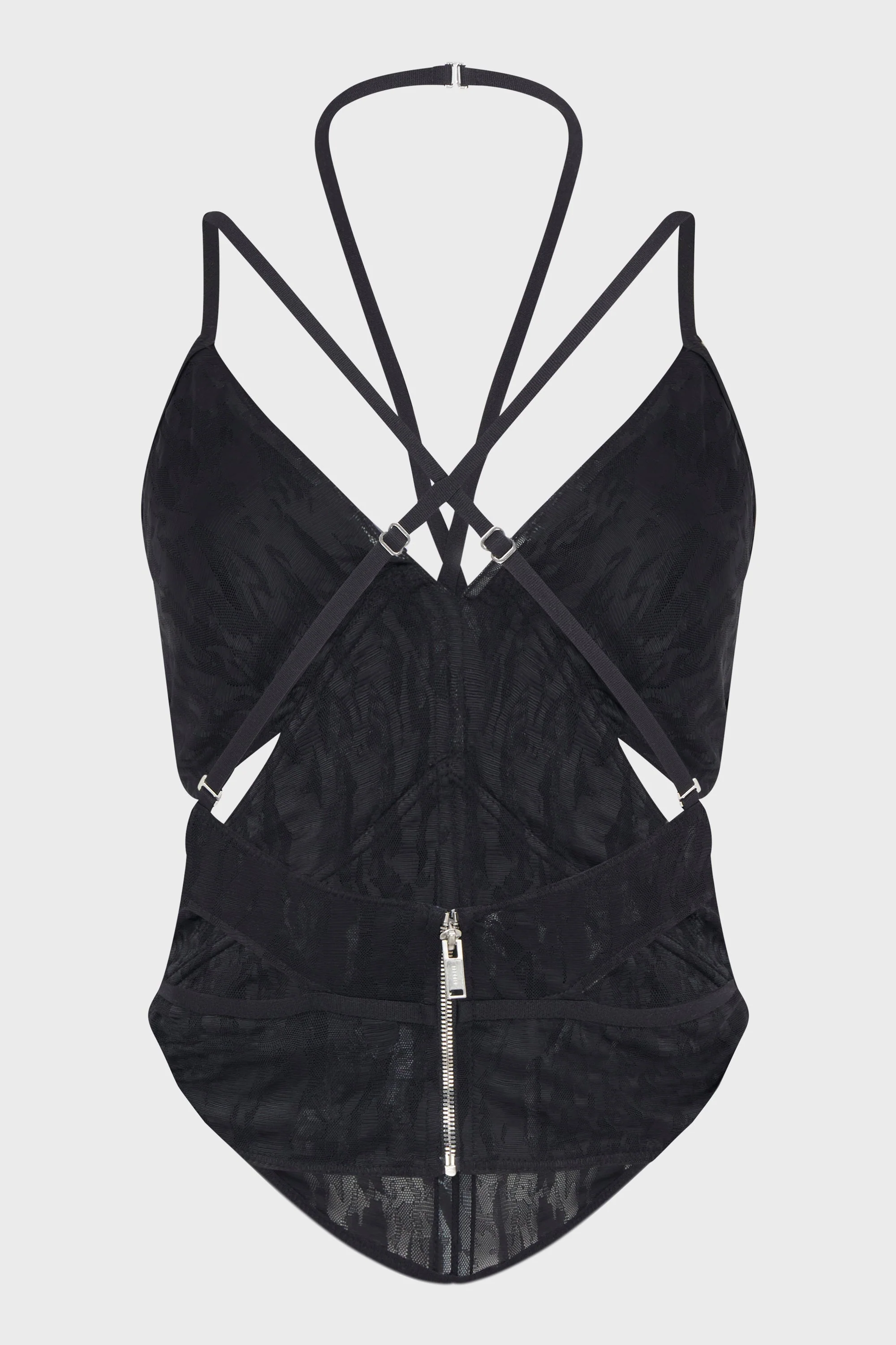 BLACK CAMO LACE CORSET - Image 3