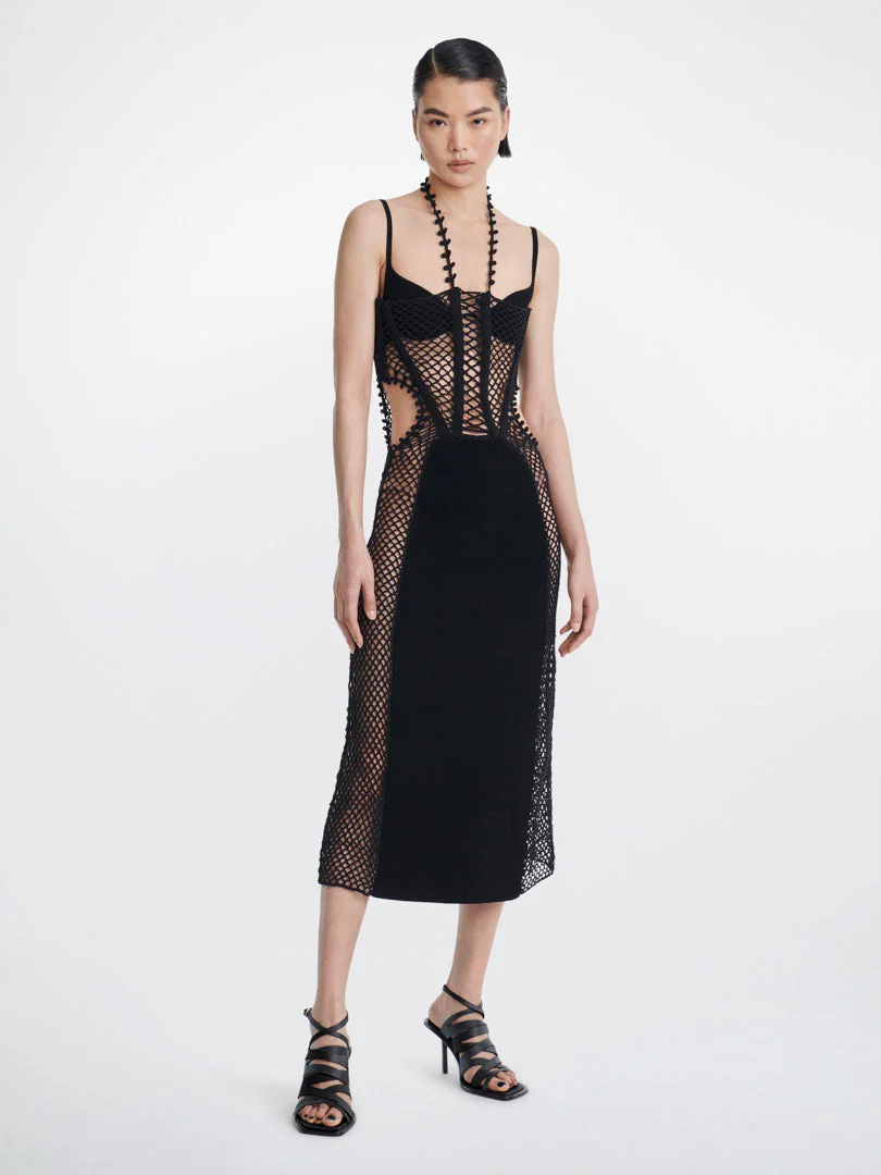 CORAL CROCHET DRESS - Image 2