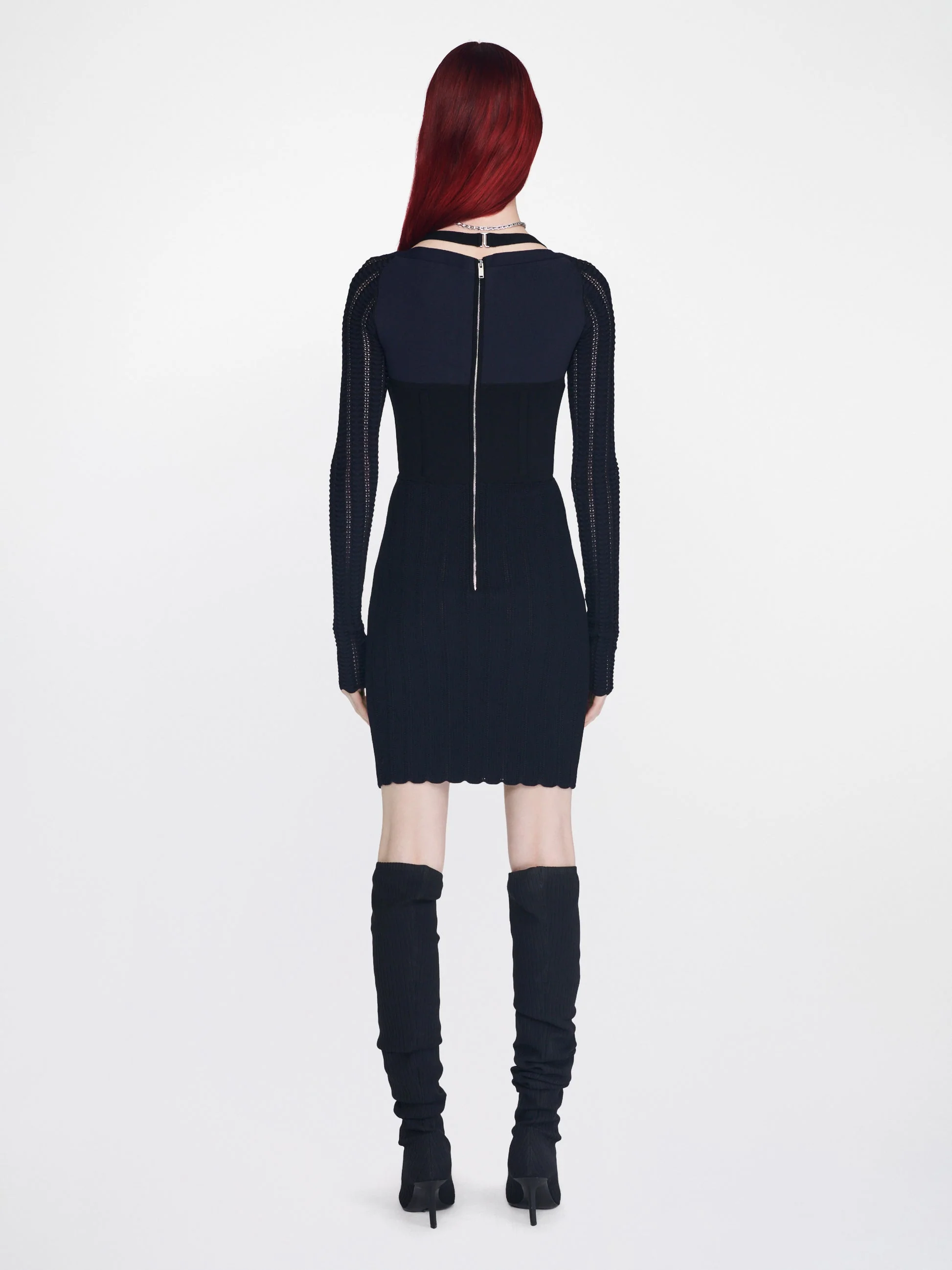 SNAKESKIN COLUMN CORSET DRESS - Image 4