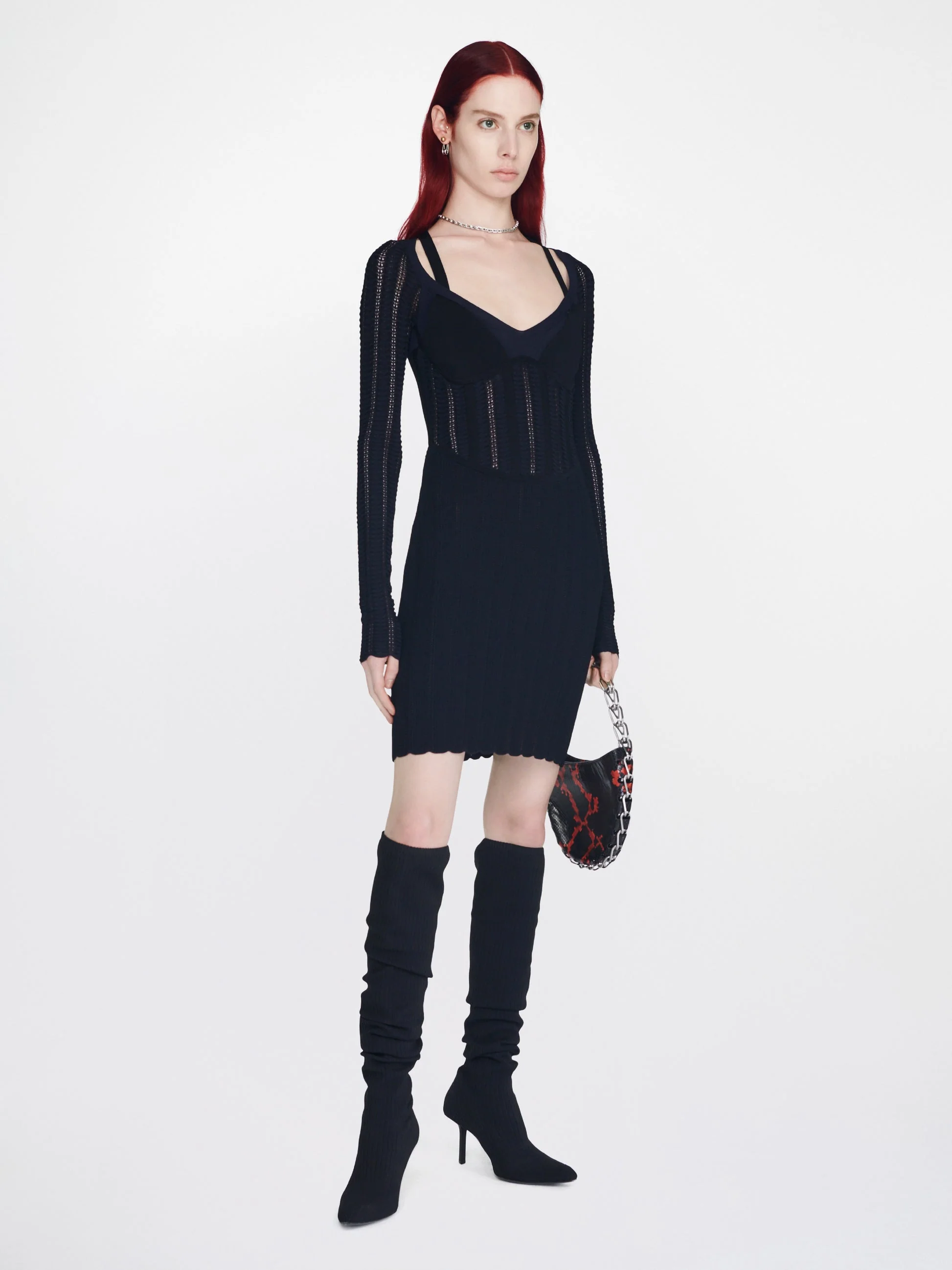 SNAKESKIN COLUMN CORSET DRESS - Image 6