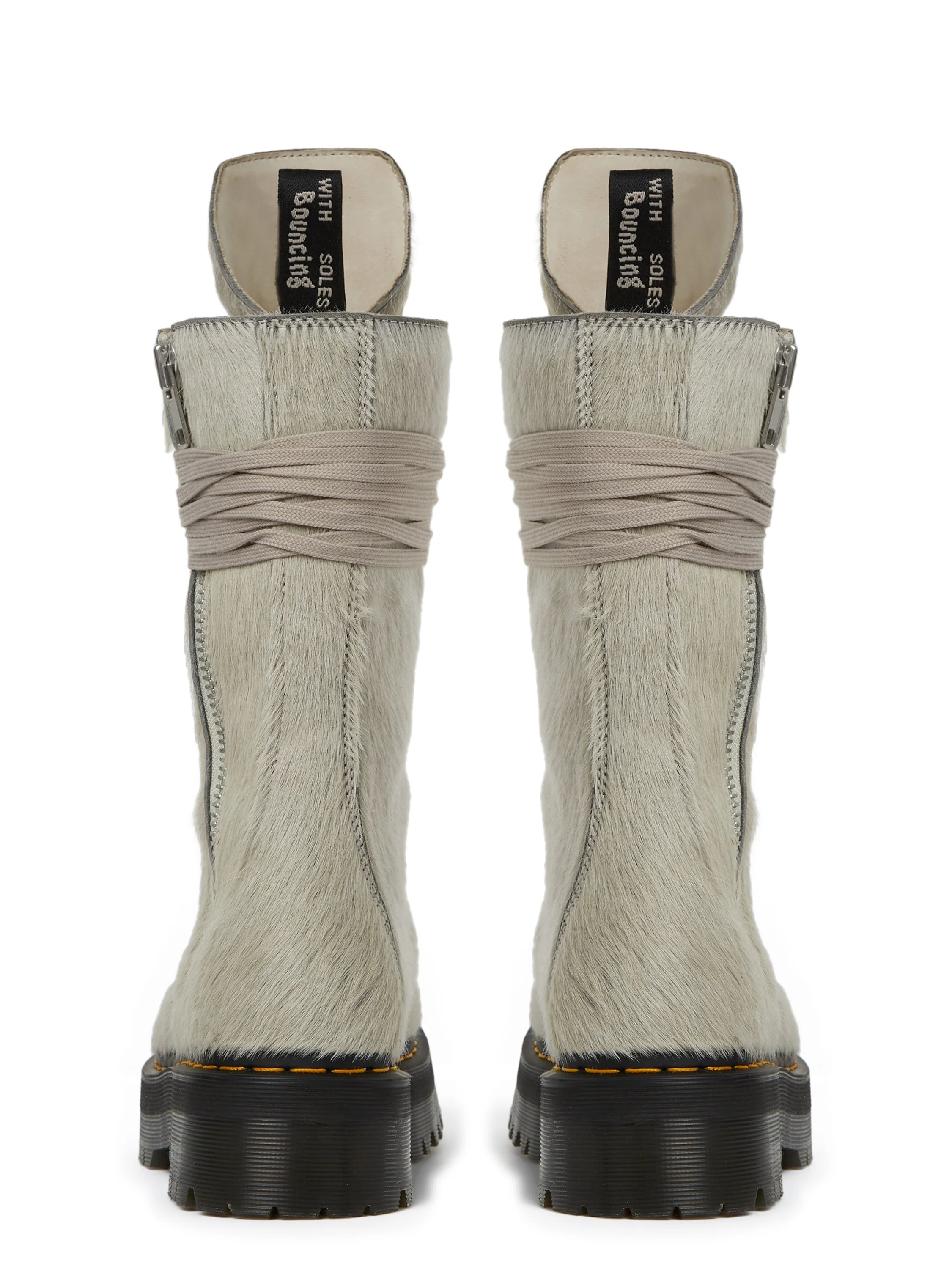 DR MARTENS × RICK OWENS QUAD SOLE CALF LENGTH BOOT - Image 4