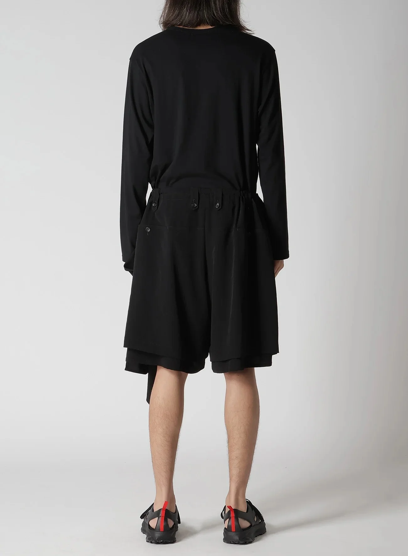 DRAPE PANEL ATTACHED SHORT PANTS - Image 4