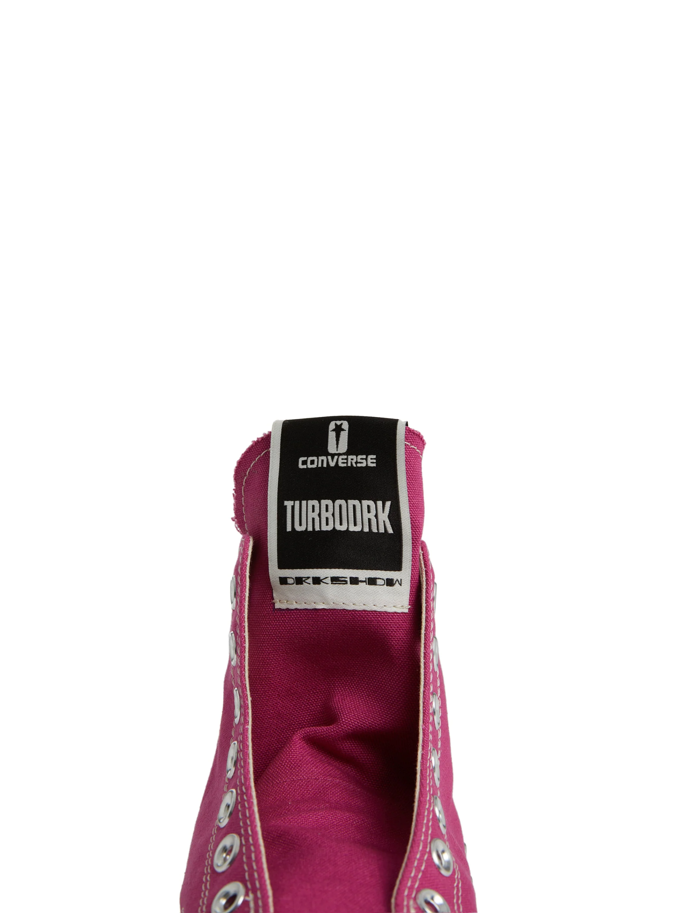 DRKSHDW × CONVERSE TURBODRK LACELESS HI HOTPINK - UNISEX - Image 10