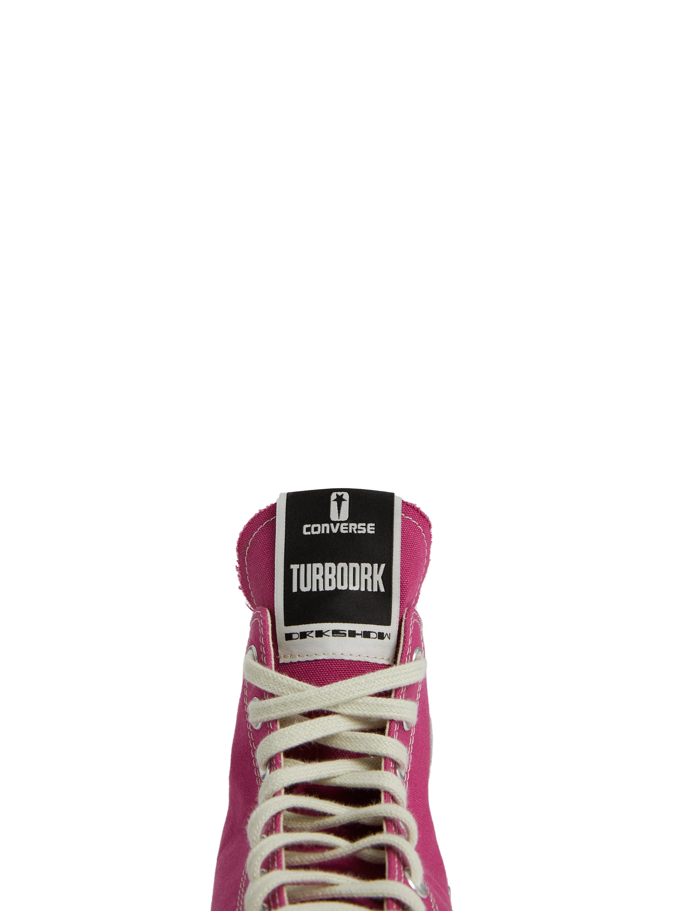 DRKSHDW × CONVERSE TURBODRK LACELESS HI HOTPINK - UNISEX - Image 14