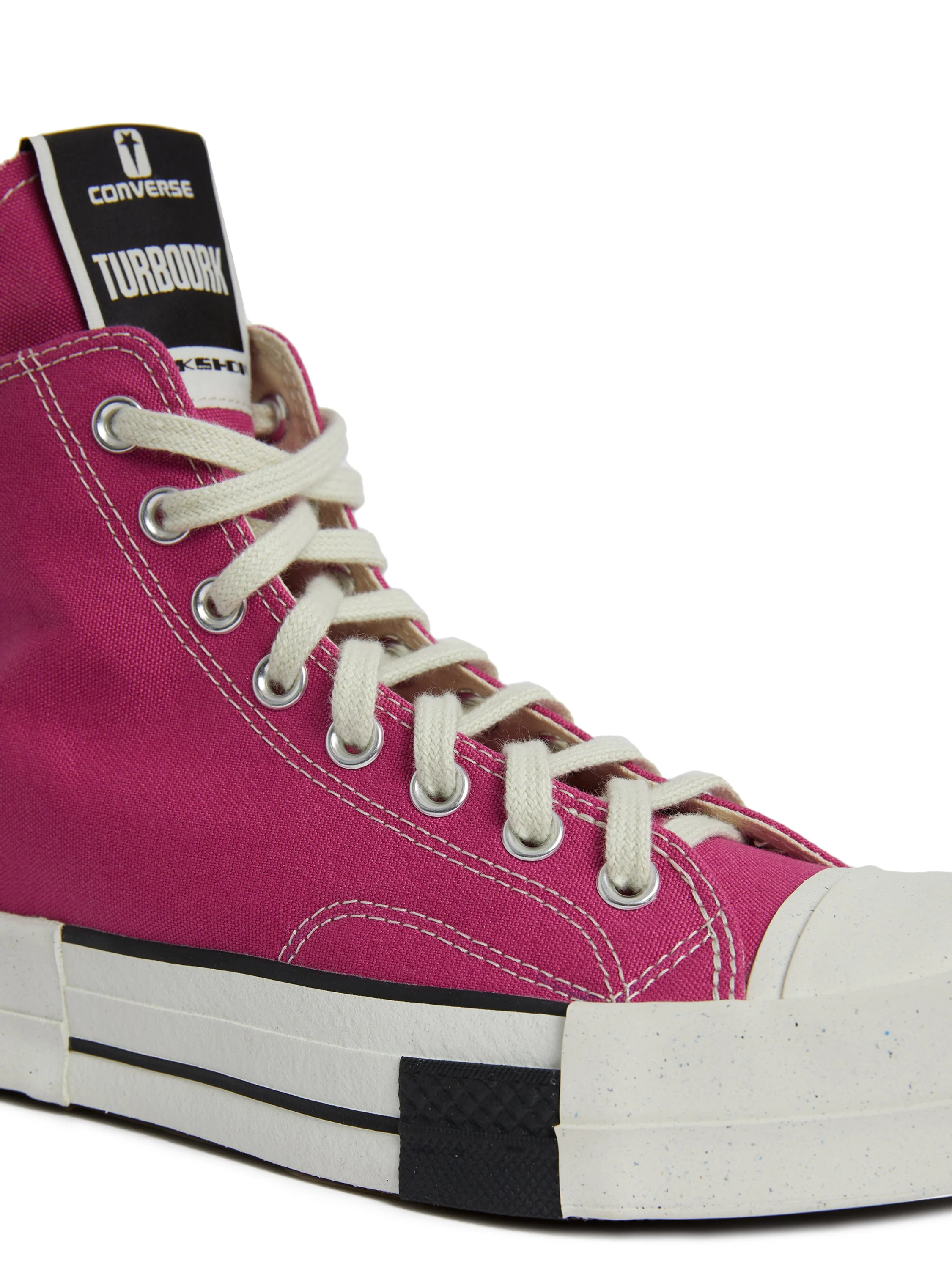 DRKSHDW × CONVERSE TURBODRK LACELESS HI HOTPINK - UNISEX - Image 15