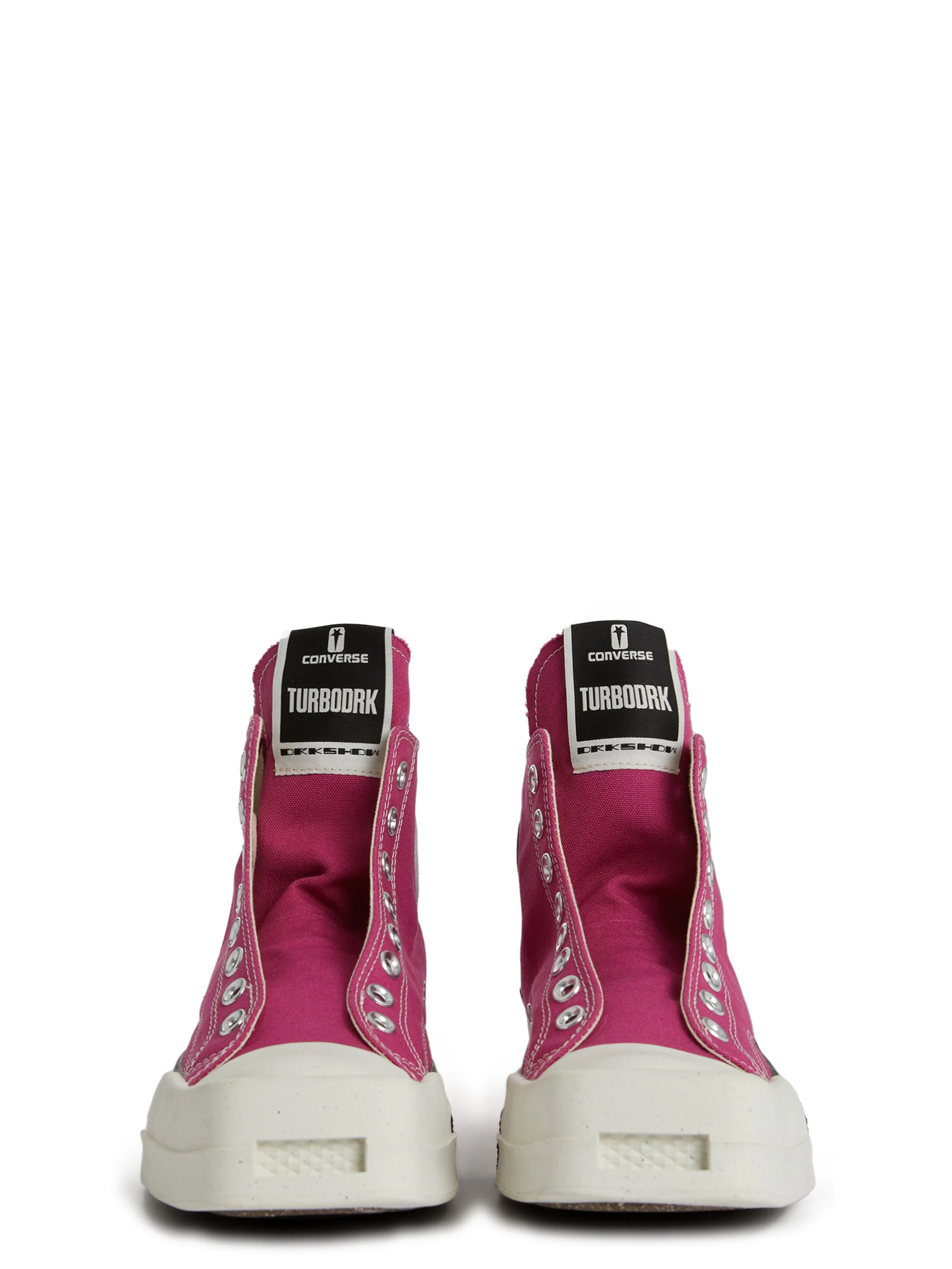DRKSHDW × CONVERSE TURBODRK LACELESS HI HOTPINK - UNISEX - Image 7