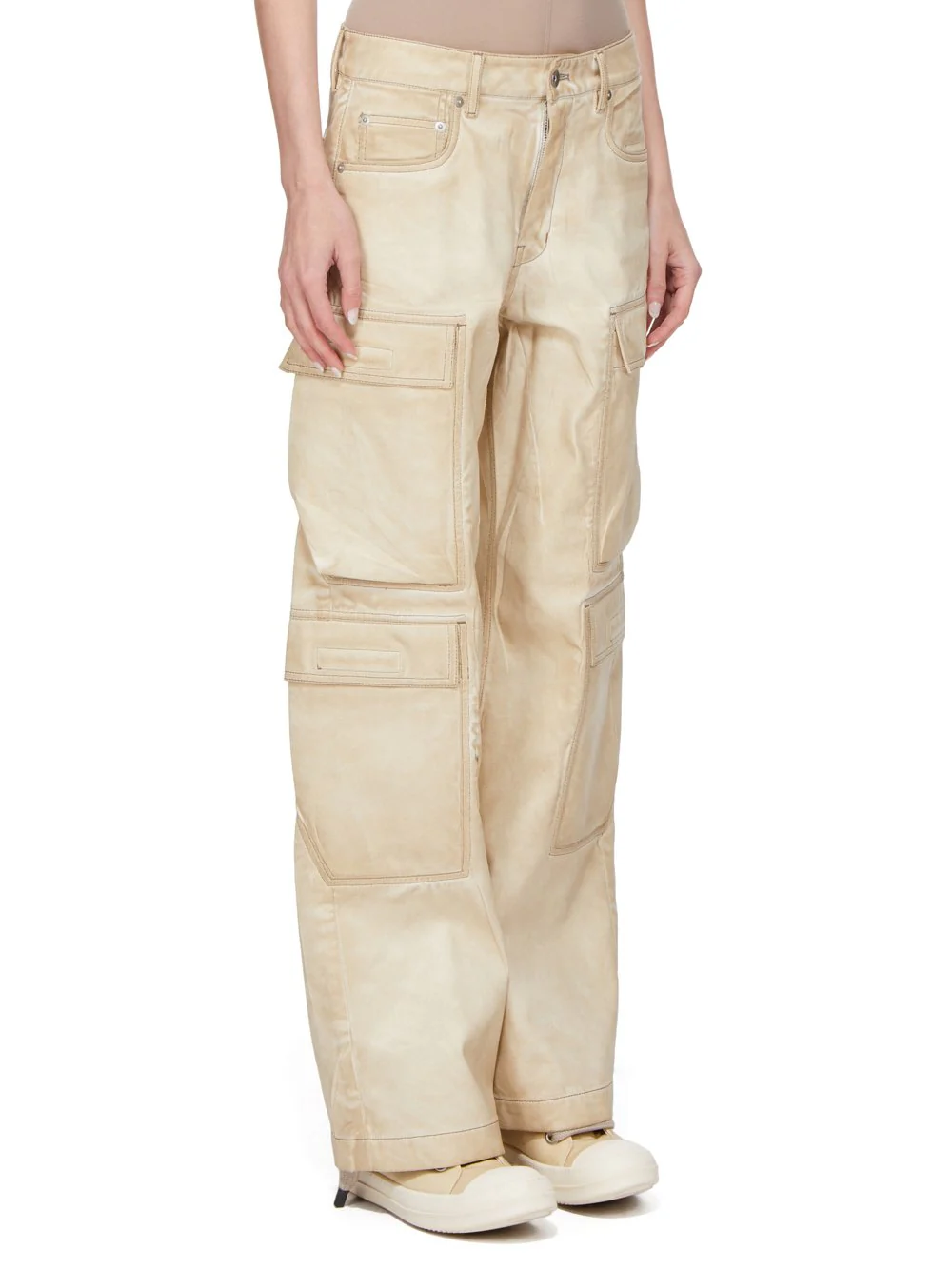 DOUBLE CARGO JEANS PARCHMENT - Image 5