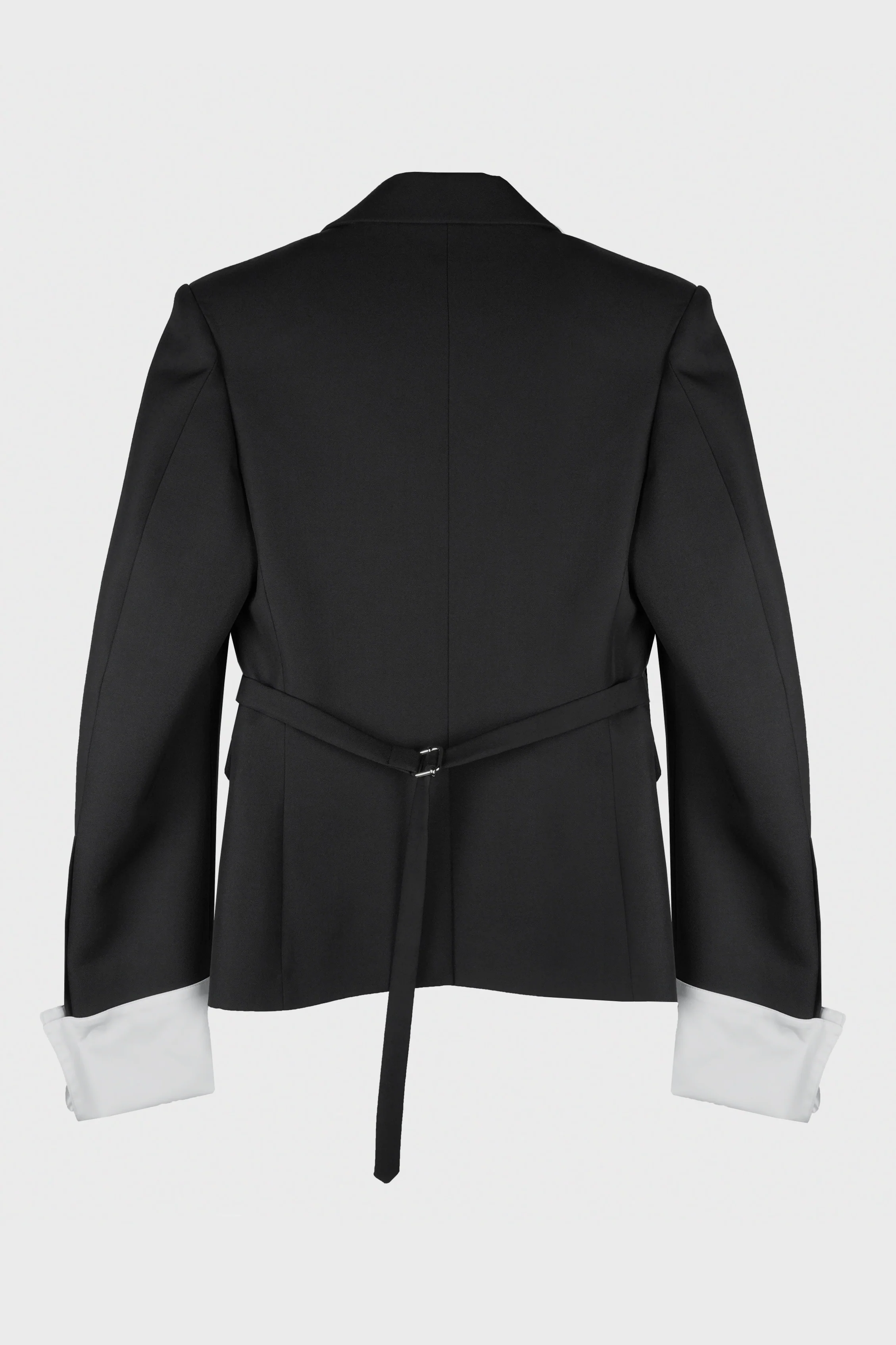 STRUCTURED OPEN CUFF JACKET BLACK TAILORING WOOL - Image 2