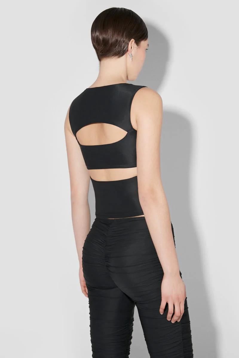 ELENA TANK TOP BLACK - Image 4