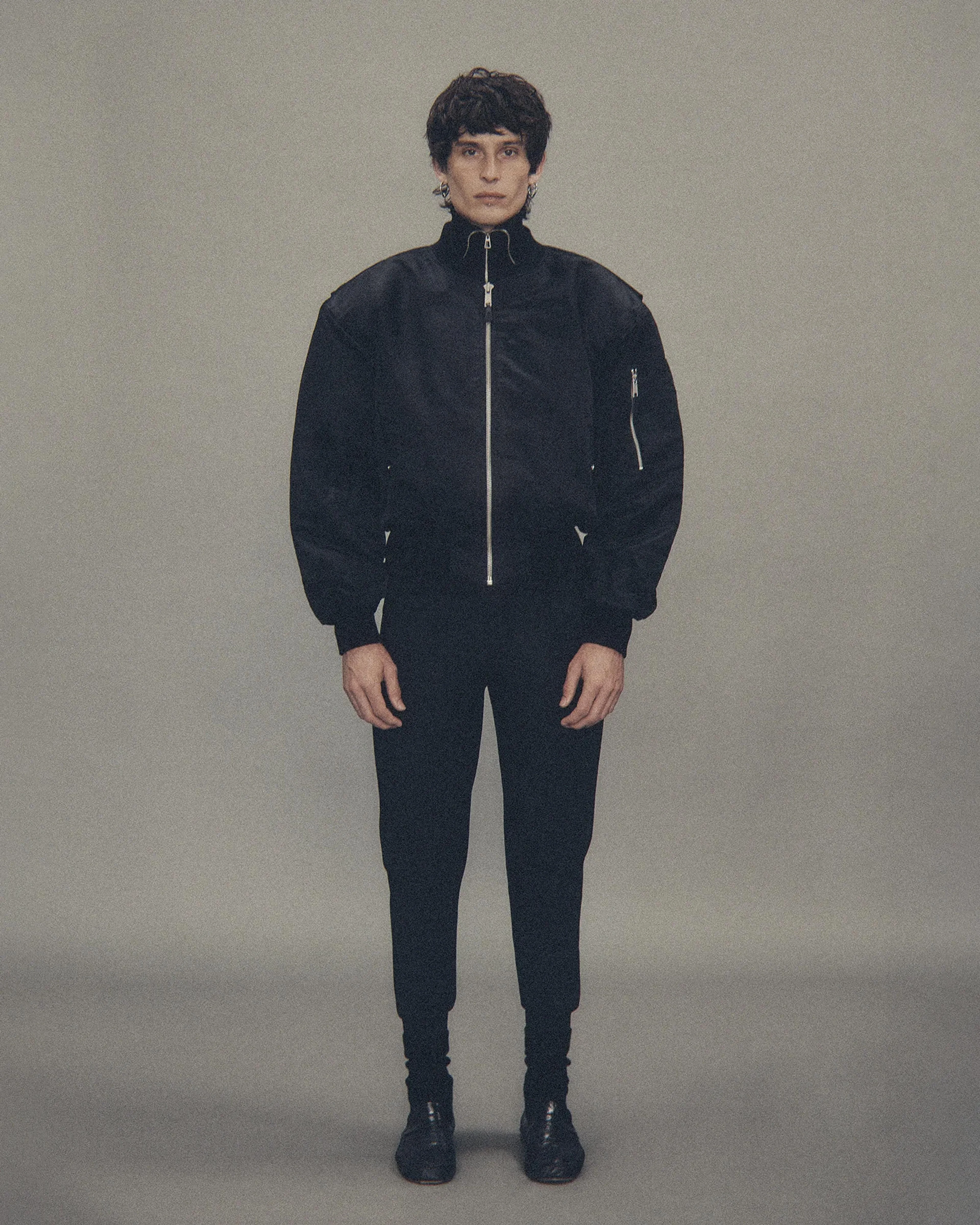 CROPPED BROAD BOMBER OIL - Image 2