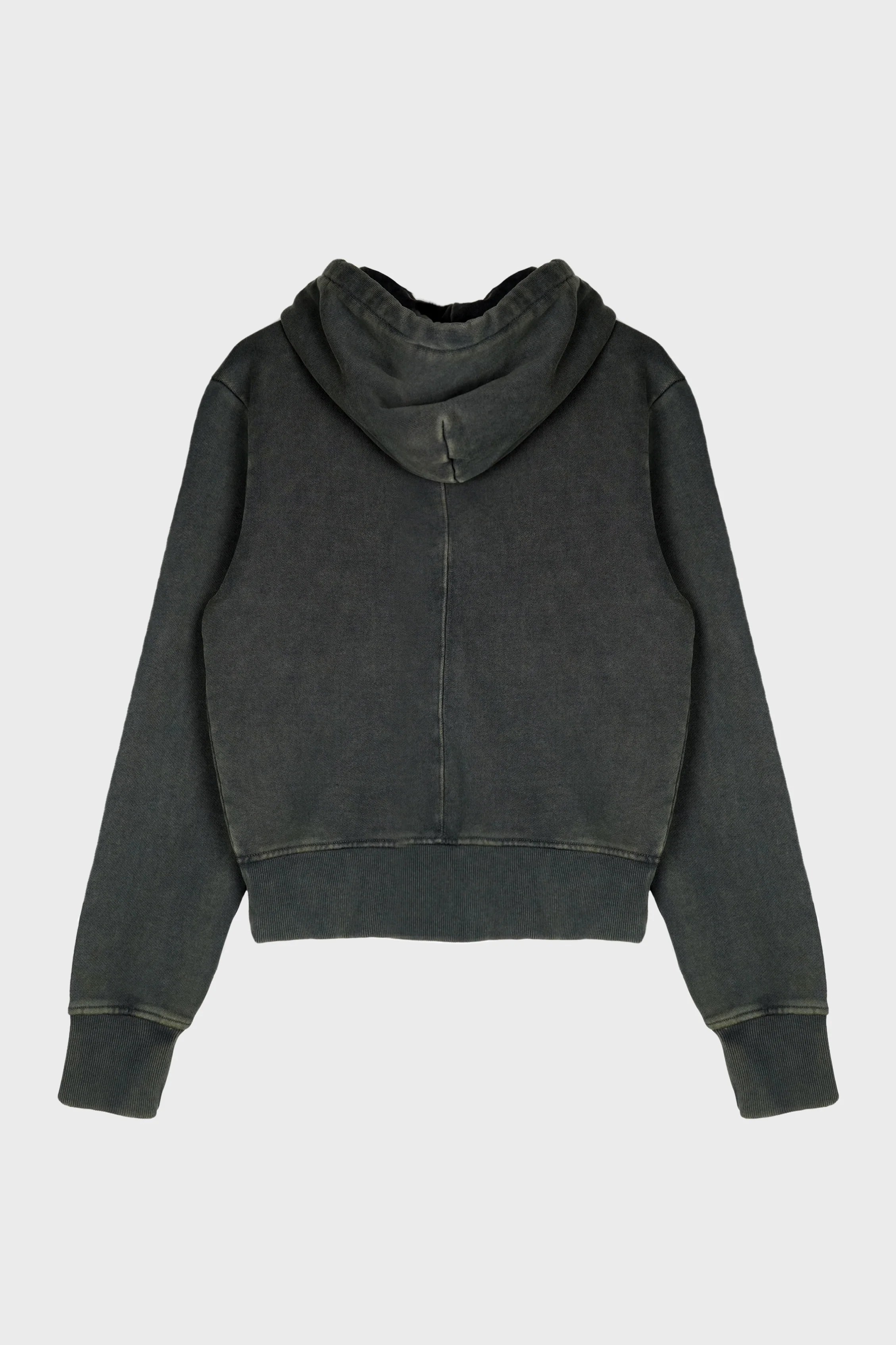 SLIM ZIP UP WASHED BLACK - Image 2