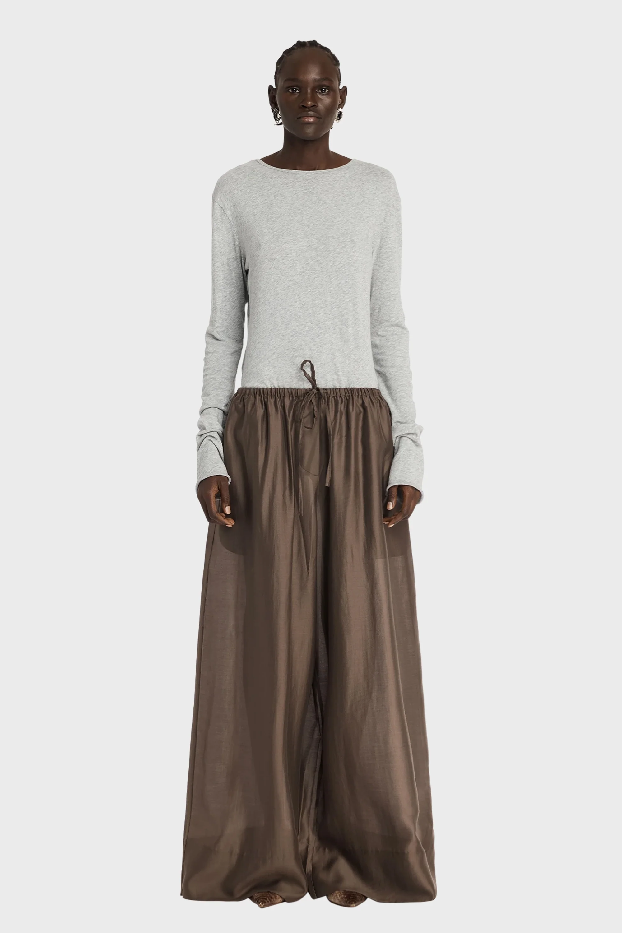 VENTO WIDE LEG PANT MOCHA - Image 4