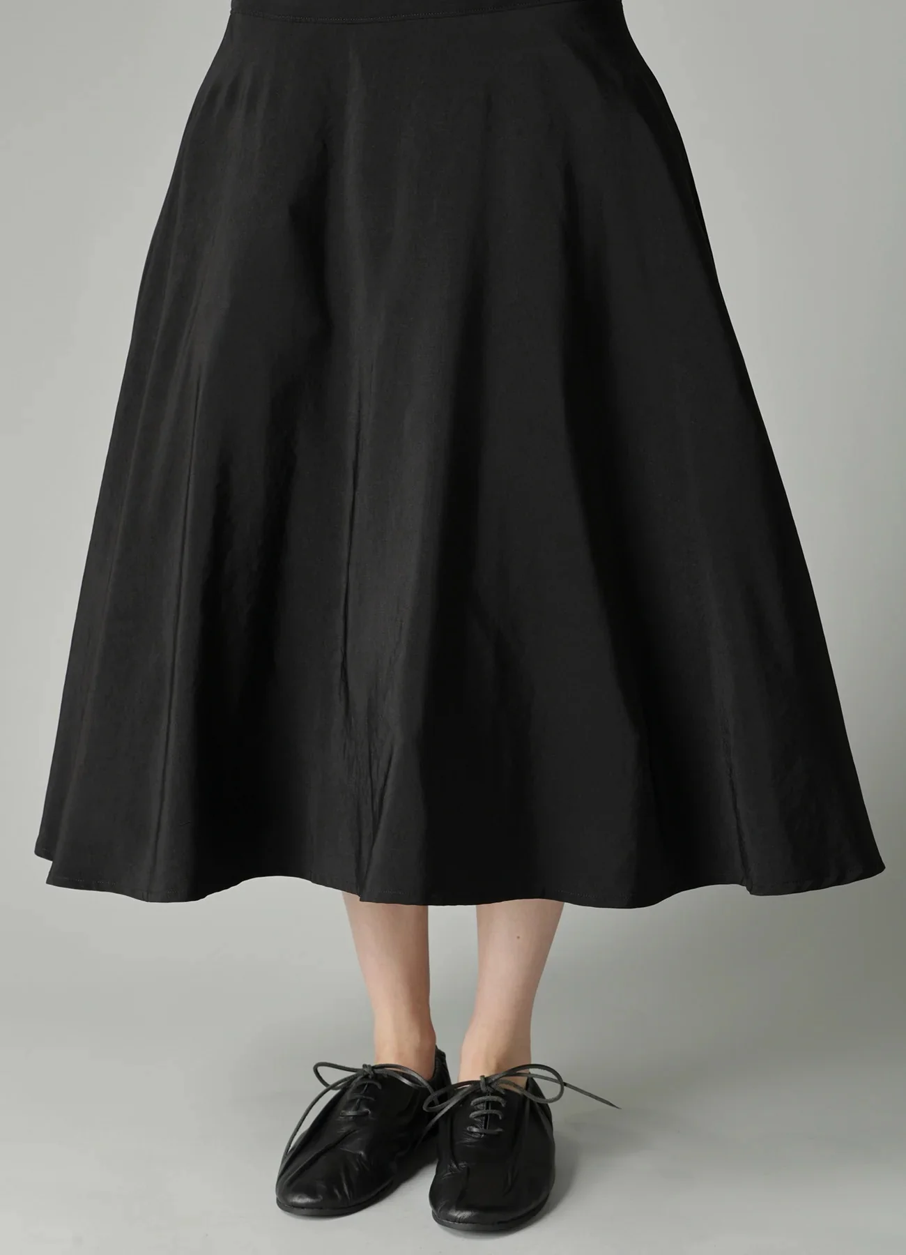 GATHER PETTICOAT SKIRT BLACK - Image 2