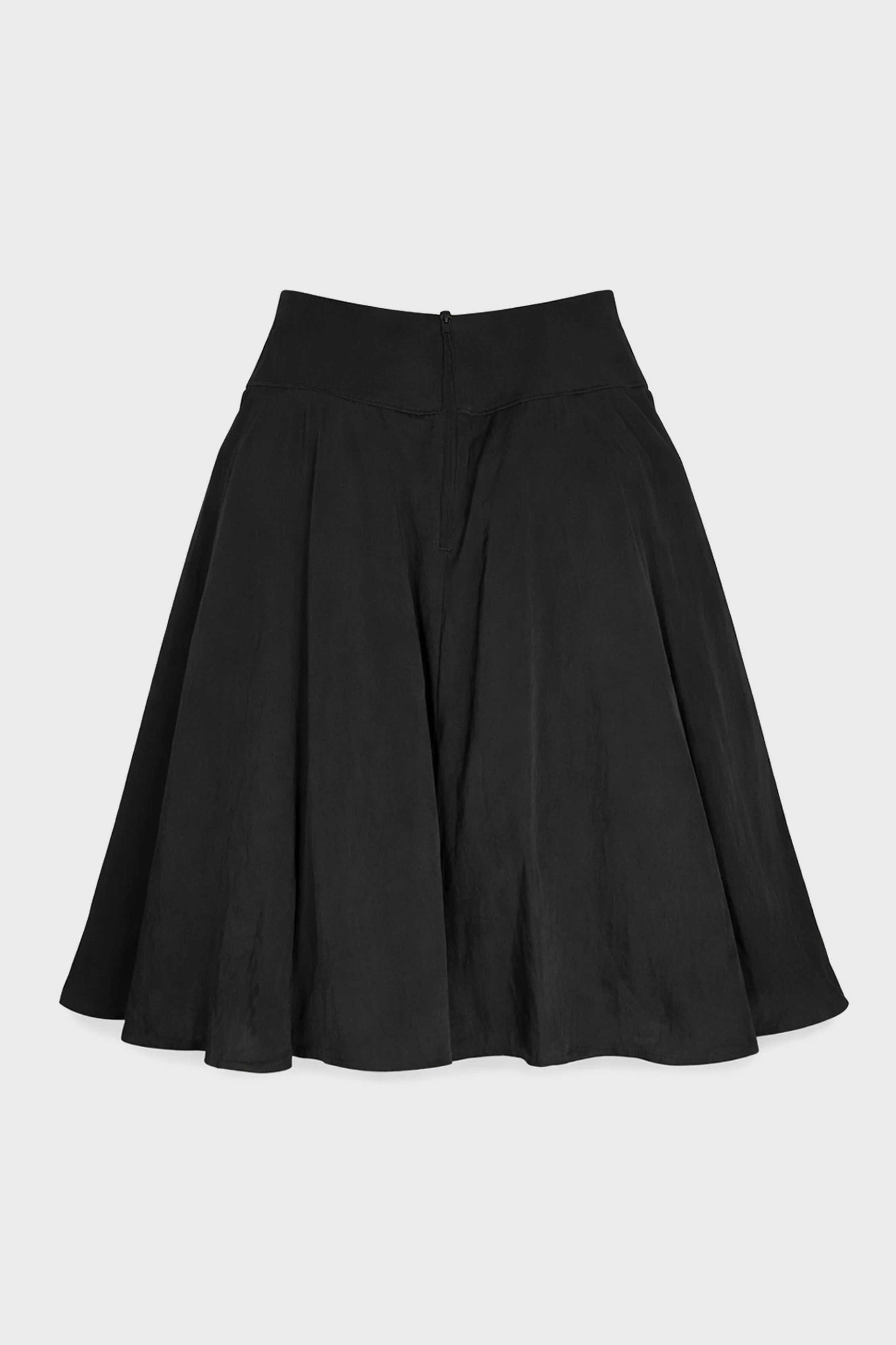 GATHER PETTICOAT SKIRT BLACK - Image 3