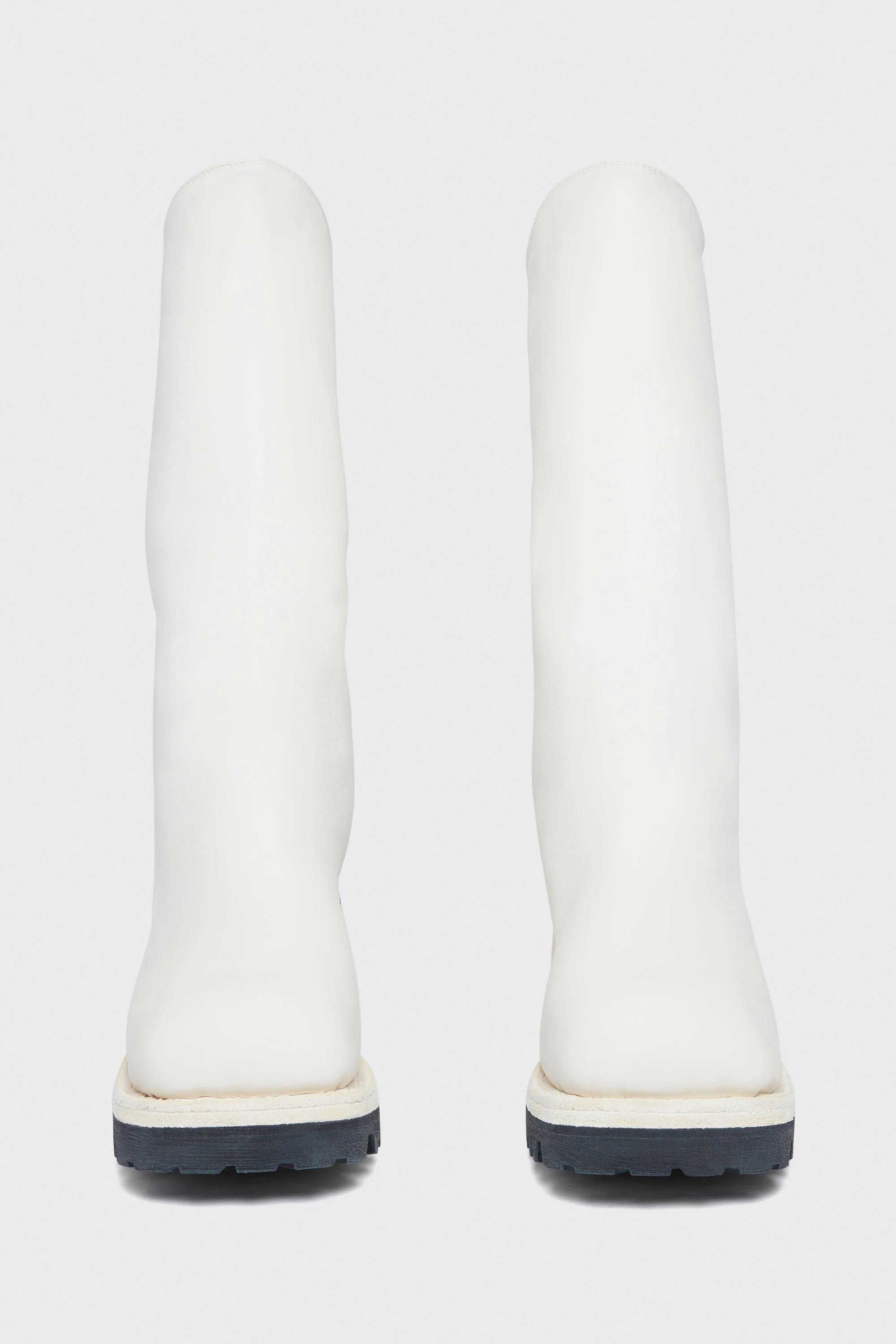 9089V BACK ZIP HIGH BOOTS WHITE - Image 2