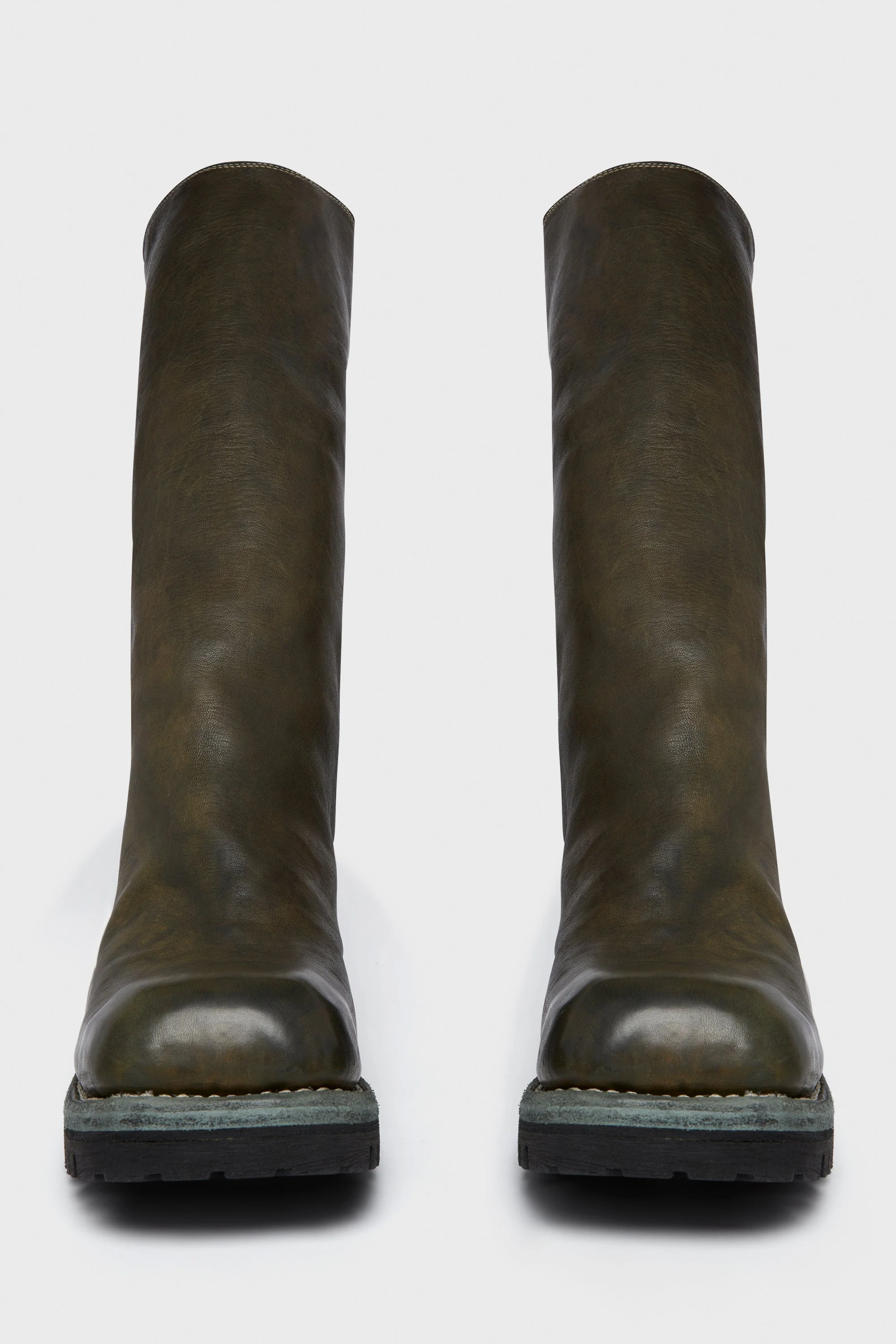 9089V BACK ZIP HIGH BOOTS GREEN - Image 2
