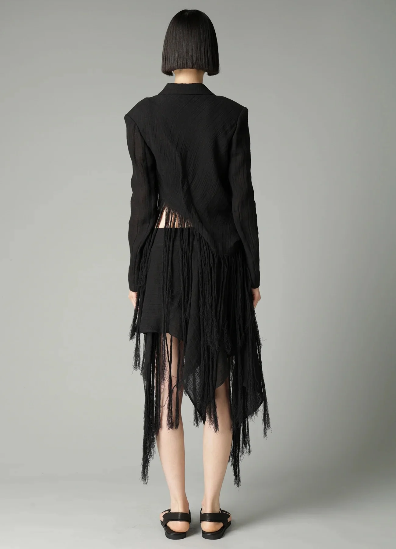 HEM LINE FRINGE POINT ASM JACKET - Image 4