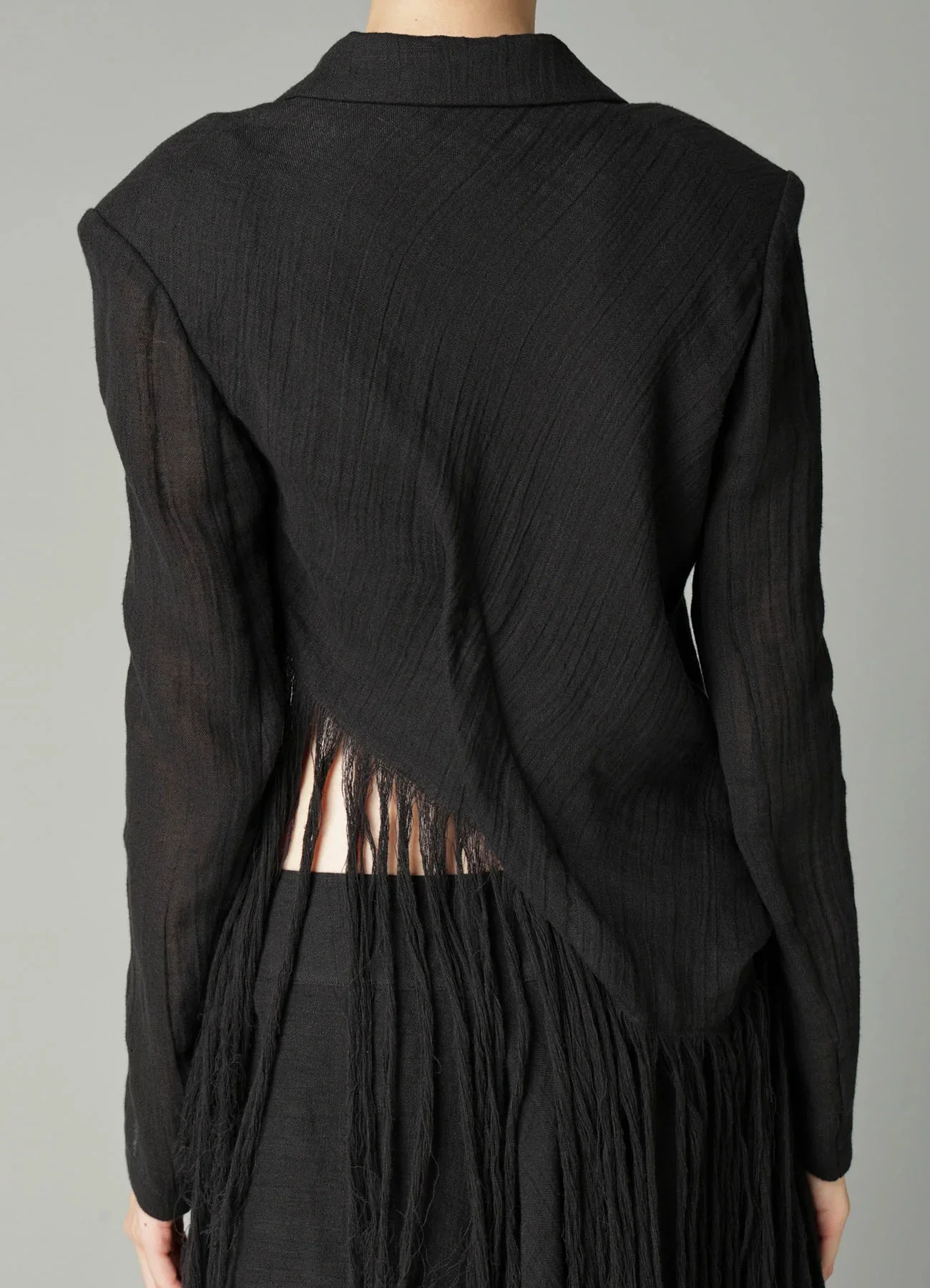 HEM LINE FRINGE POINT ASM JACKET - Image 6