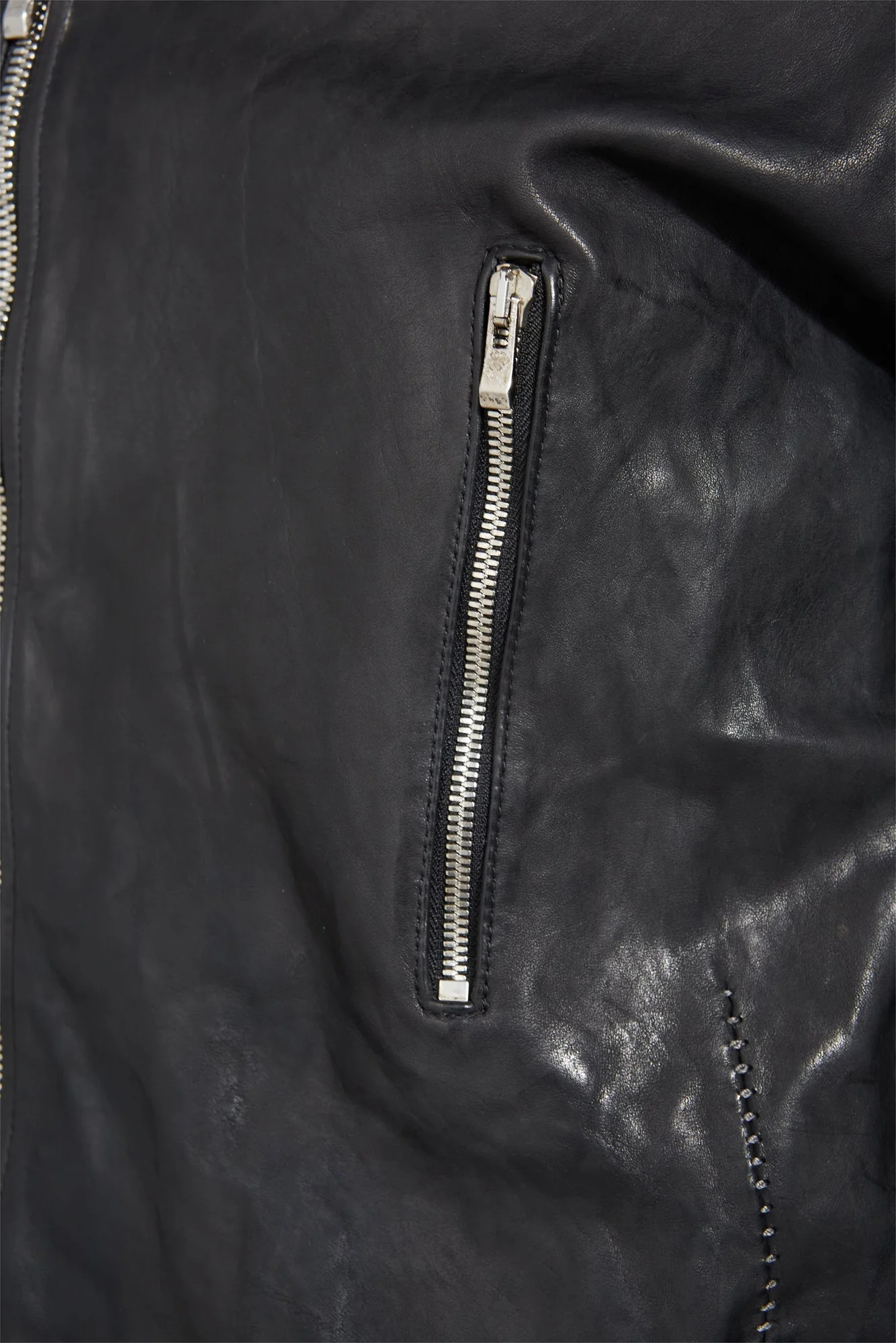 Hooded Horse Leather Coat - Image 5