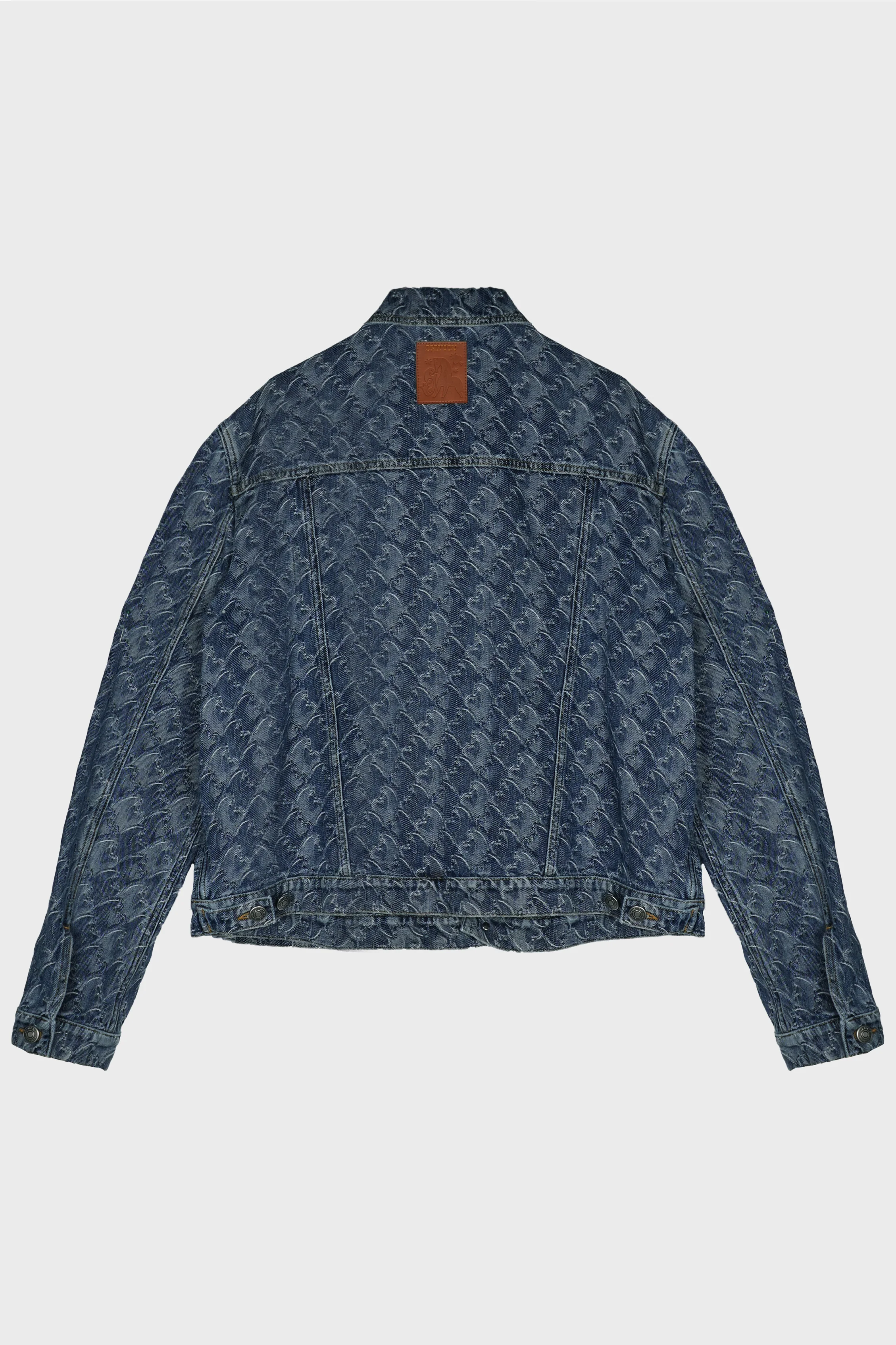 HORSE JACQUARD DENIM JACKET - Image 2