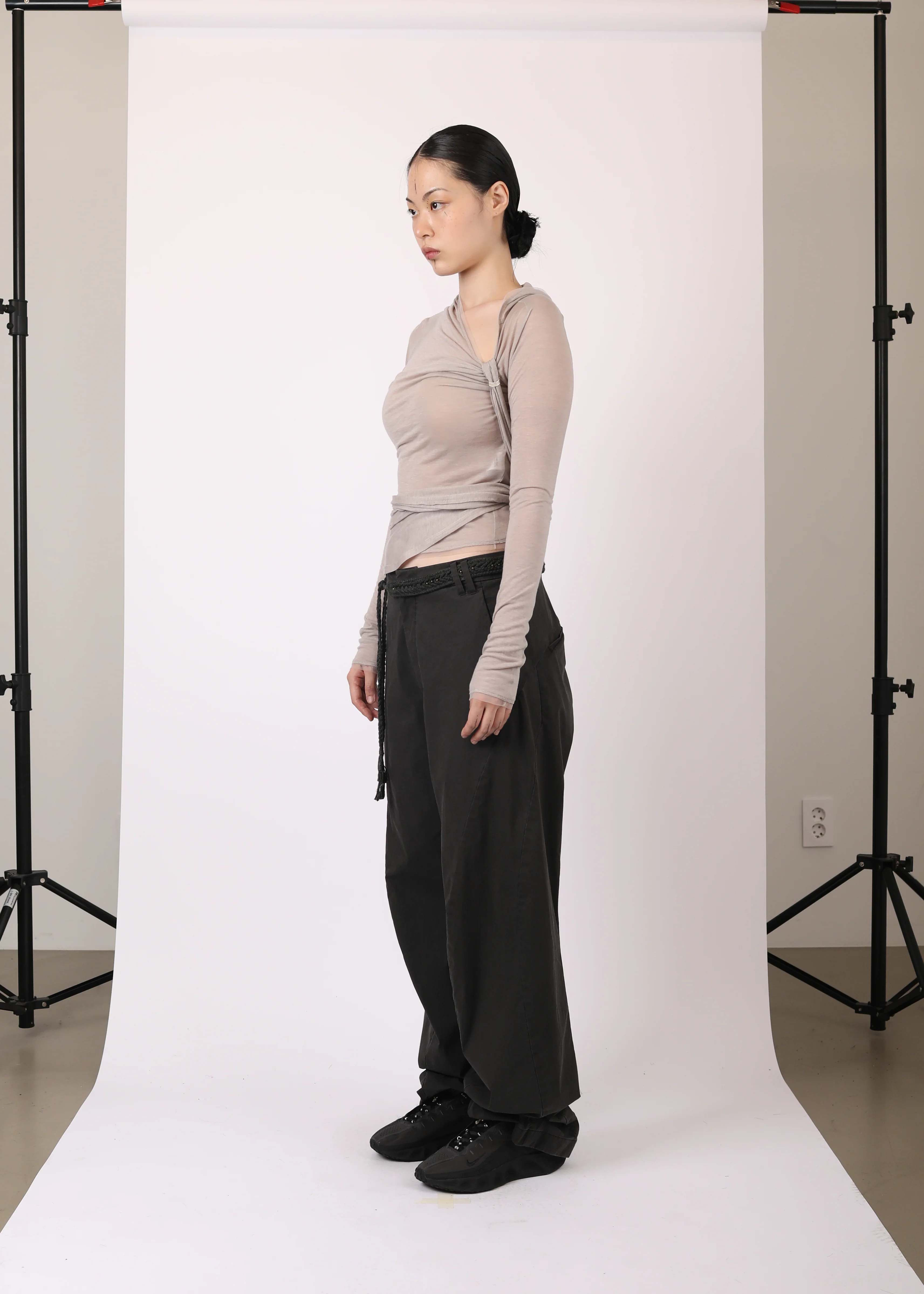HOODED KNOT L/S WARM GREY - Image 4
