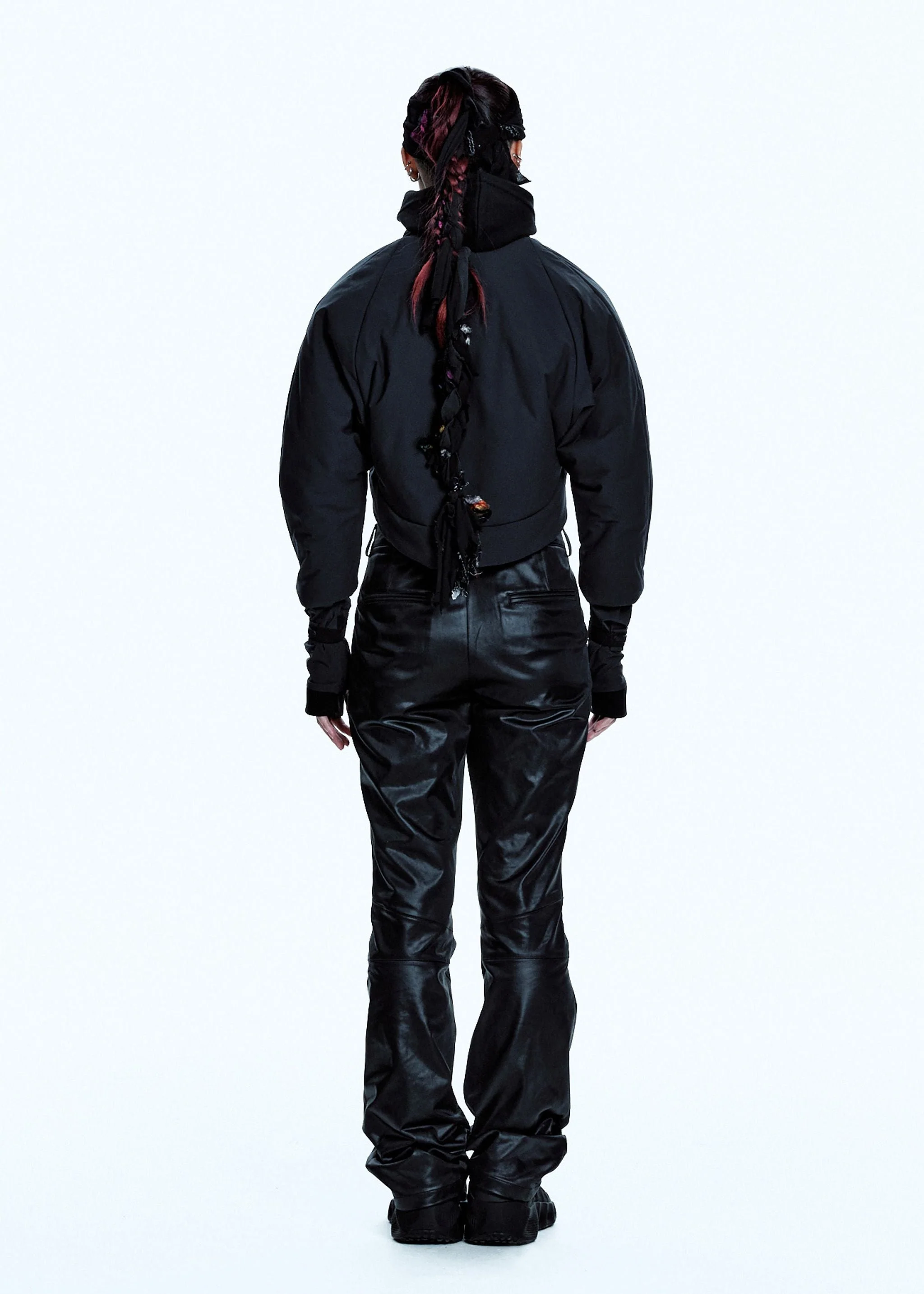 PADDED HARNESS JACKET W/ BALACLAVA CHARCOAL - Image 4
