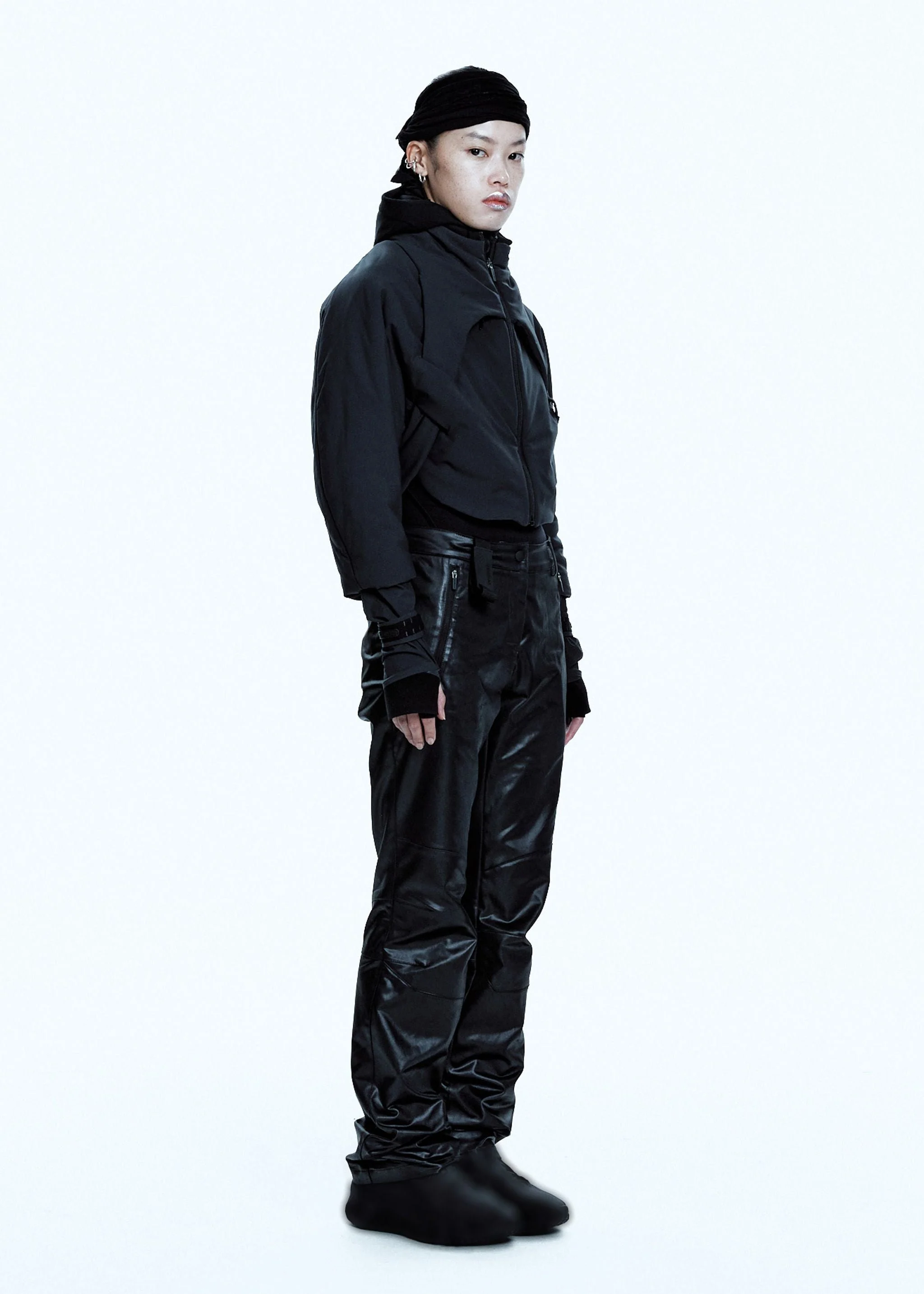 PADDED HARNESS JACKET W/ BALACLAVA CHARCOAL - Image 5
