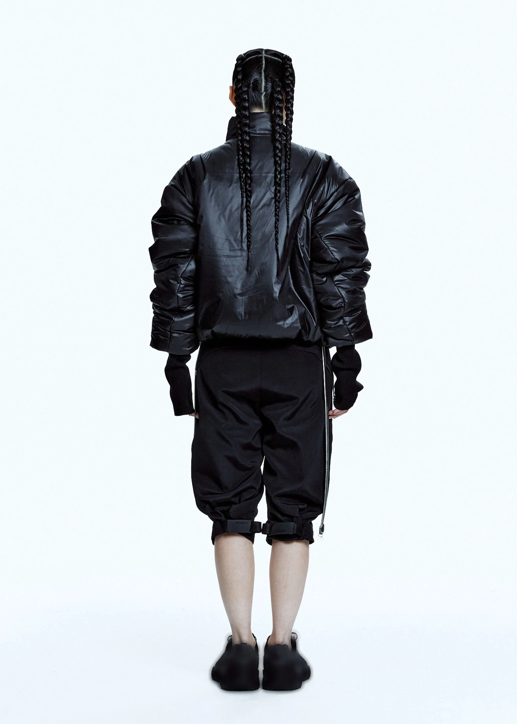PADDED JACKET W/ BALACLAVA BLACK - Image 4
