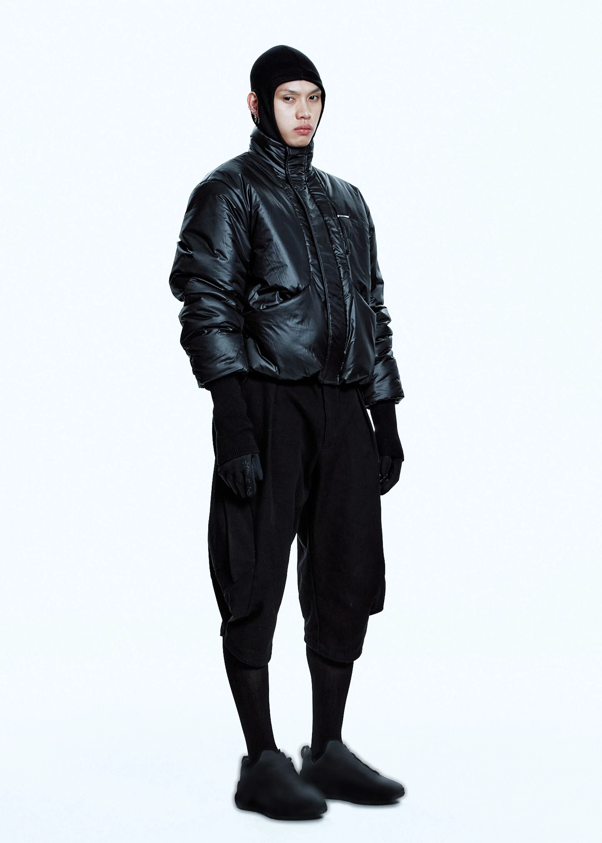 PADDED JACKET W/ BALACLAVA BLACK - Image 6