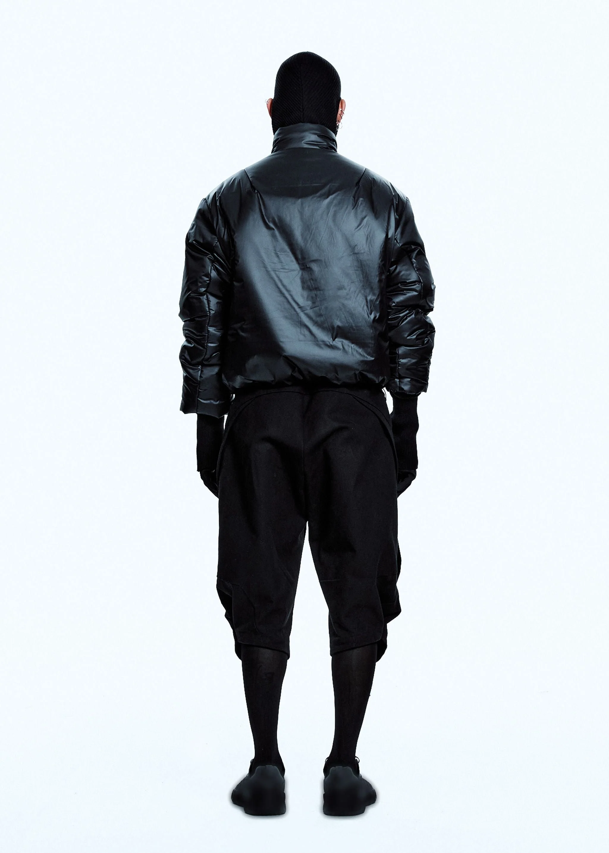 PADDED JACKET W/ BALACLAVA BLACK - Image 7