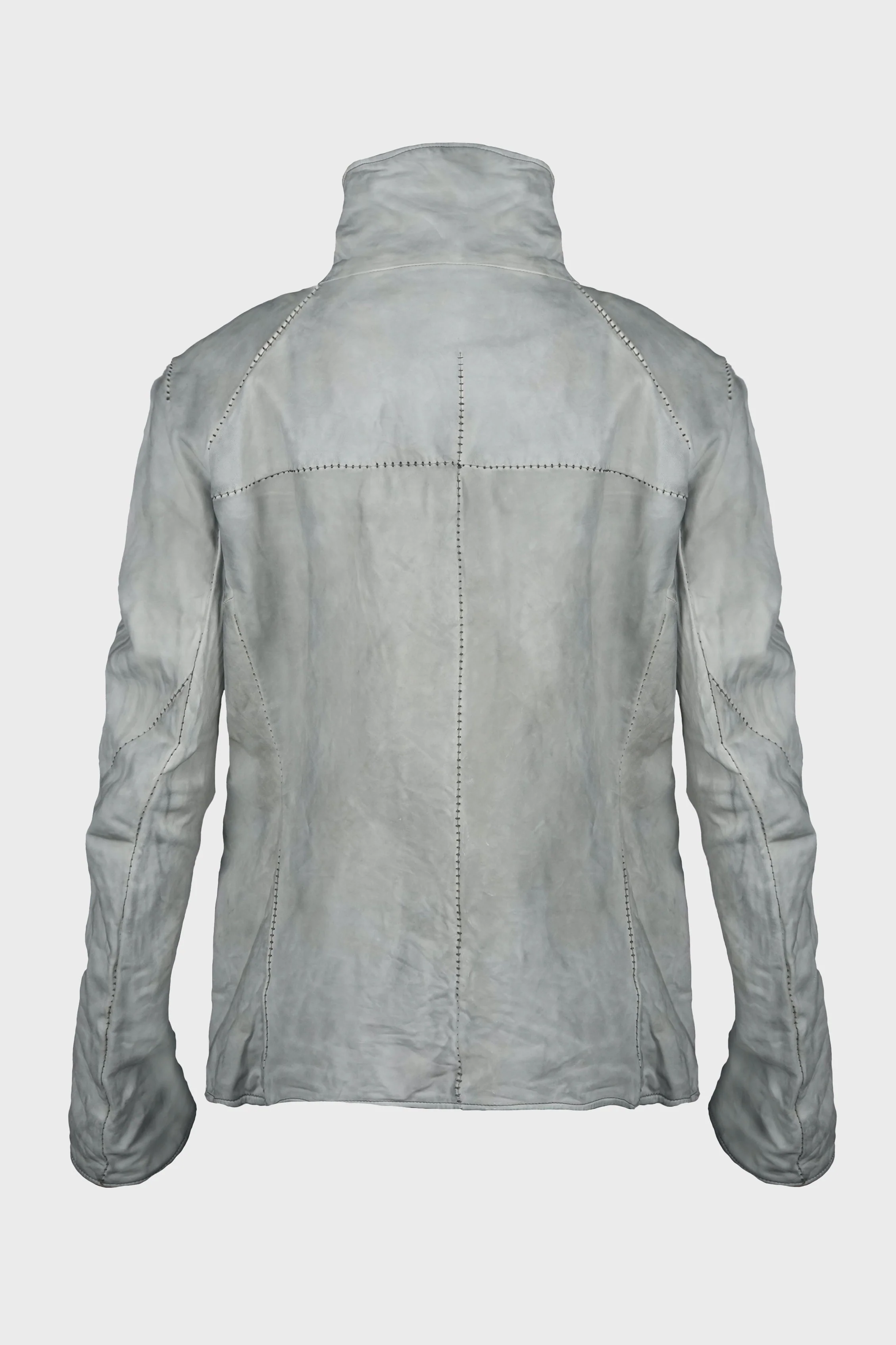 HIGH NECK BLOUSON DIRTY LIGHT GREY - Image 2