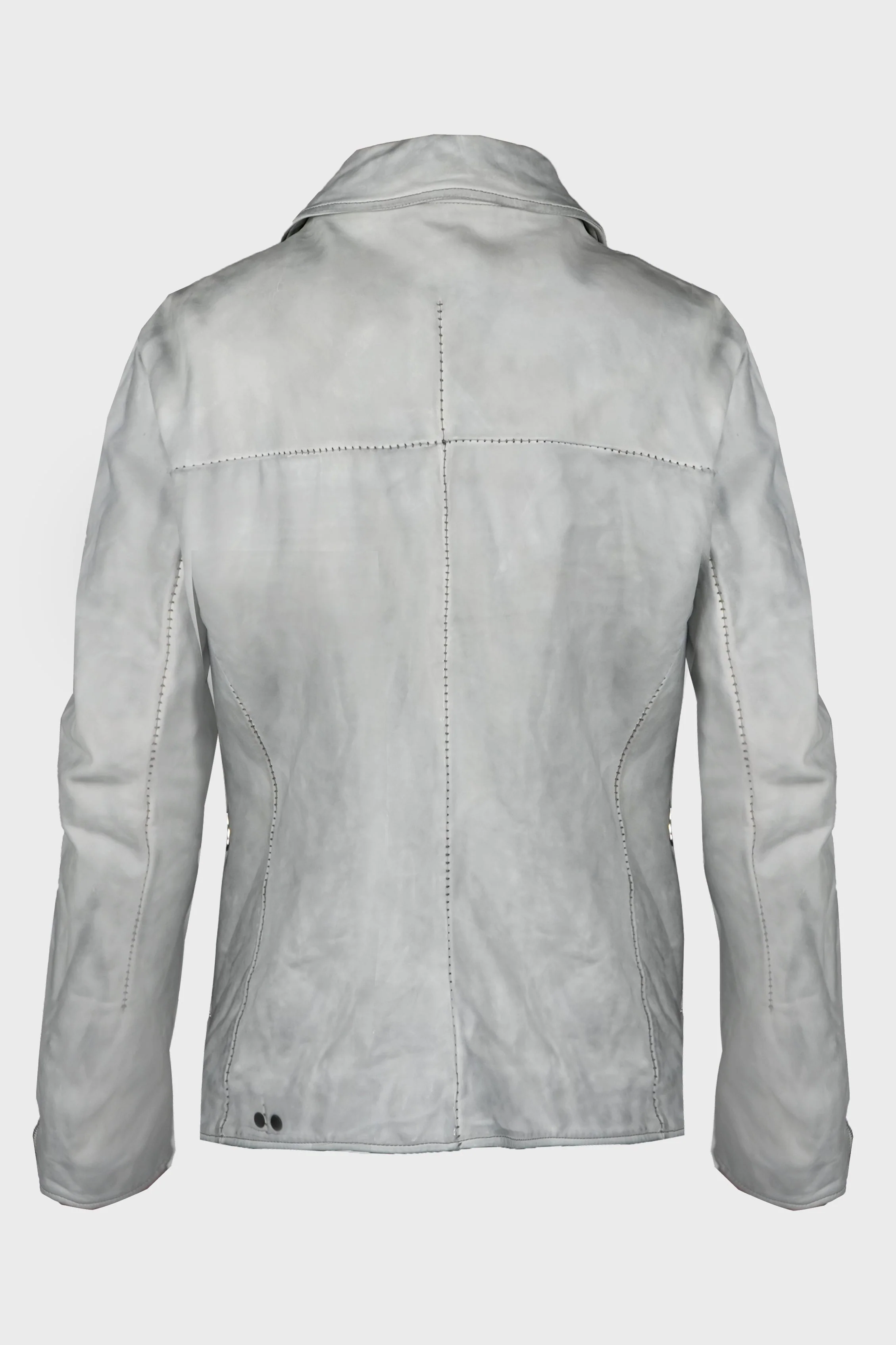 SHIRT COLLAR ZIP BLOUSON L.GREY - Image 2