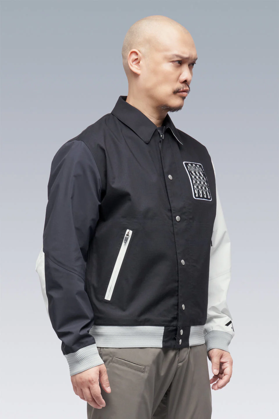 J94-VT 3L Varsity Jacket - BLACK/MULTI - Image 3