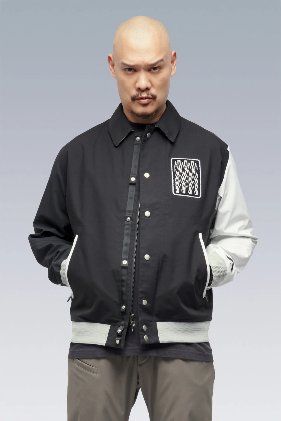 J94-VT 3L Varsity Jacket - BLACK/MULTI - Image 5