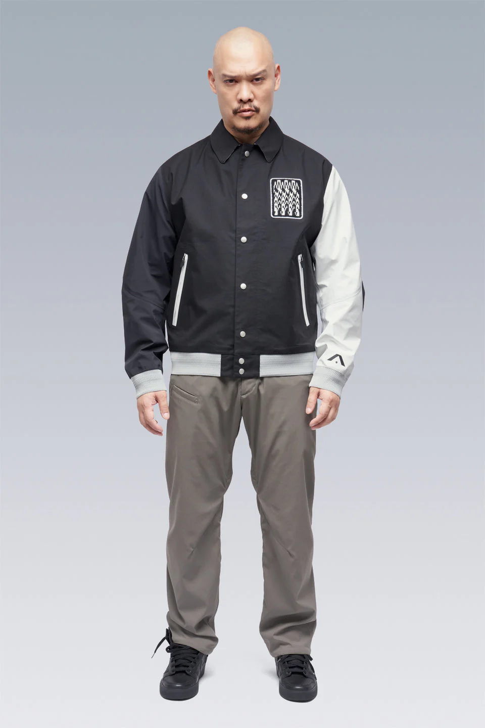 J94-VT 3L Varsity Jacket - BLACK/MULTI - Image 6