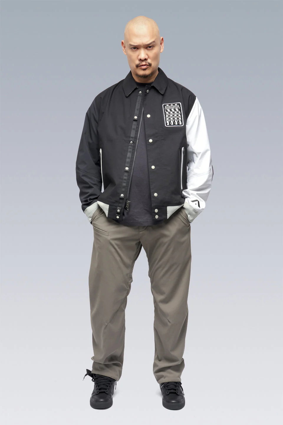 J94-VT 3L Varsity Jacket - BLACK/MULTI - Image 9