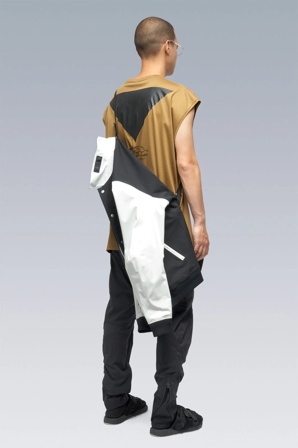 J94-VT 3L Varsity Jacket - BLACK/WHITE - Image 12