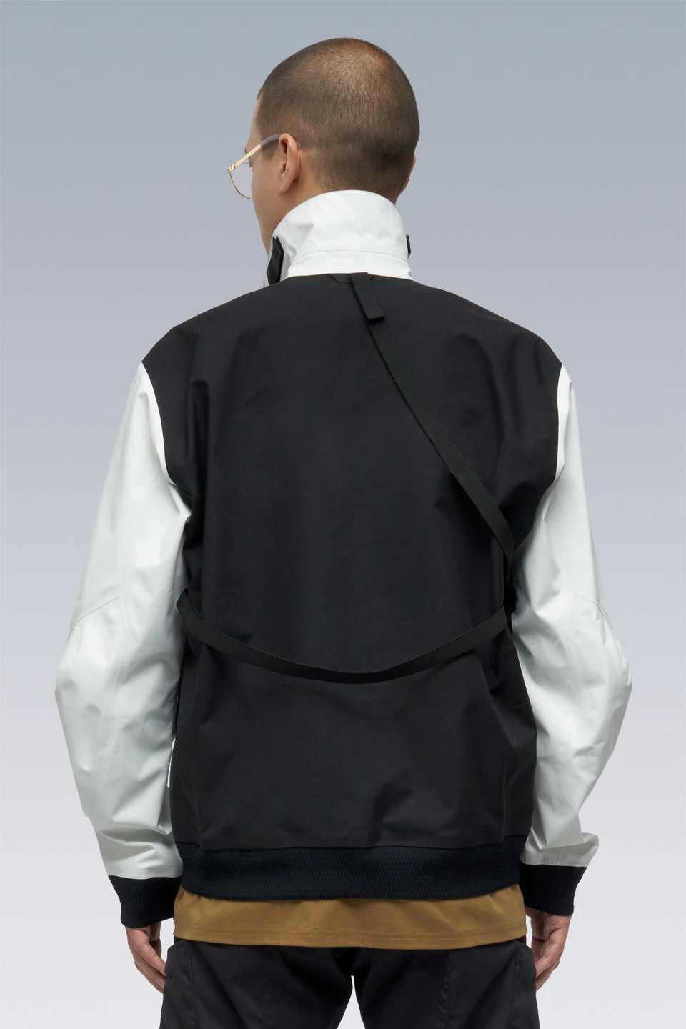 J94-VT 3L Varsity Jacket - BLACK/WHITE - Image 4