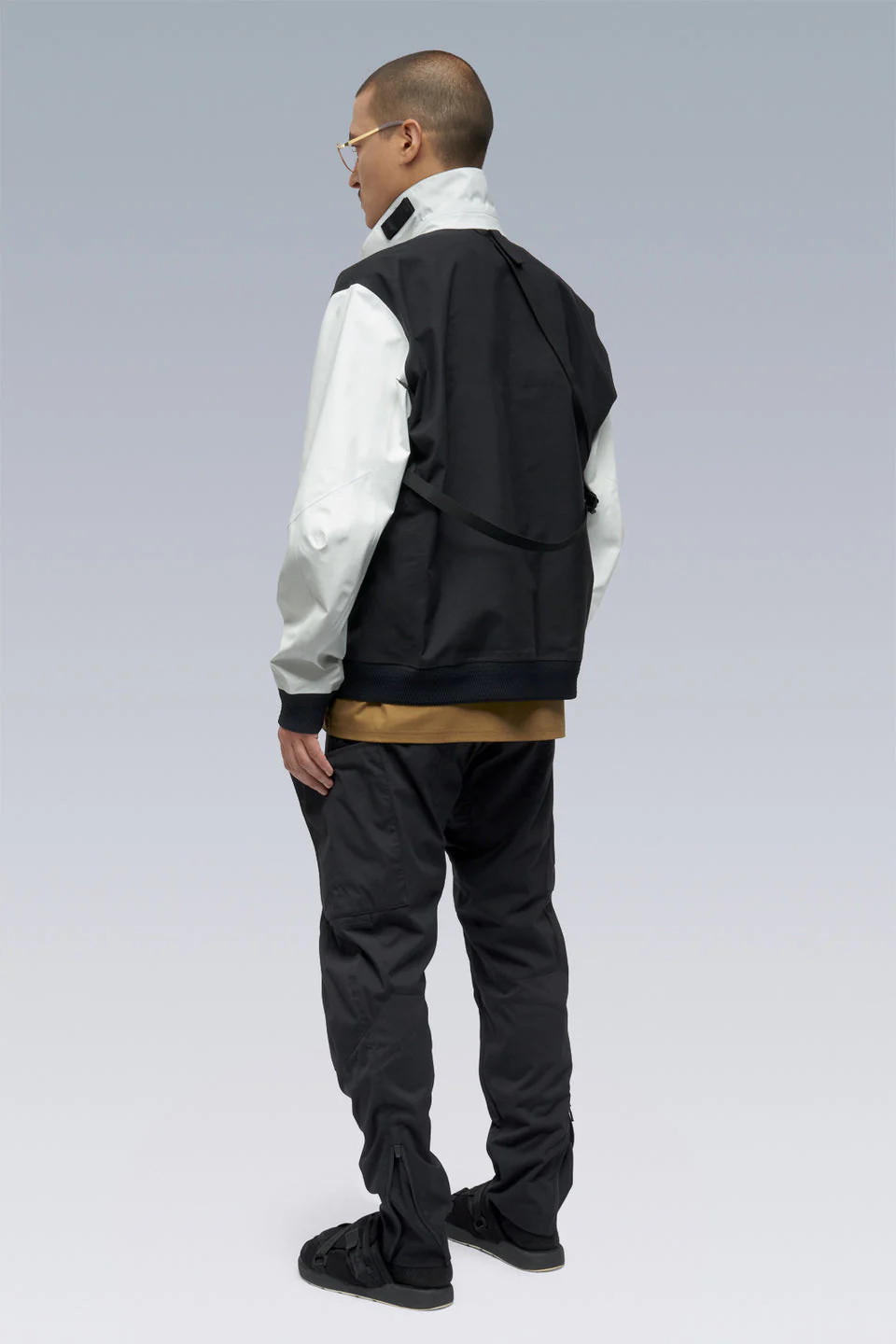 J94-VT 3L Varsity Jacket - BLACK/WHITE - Image 8