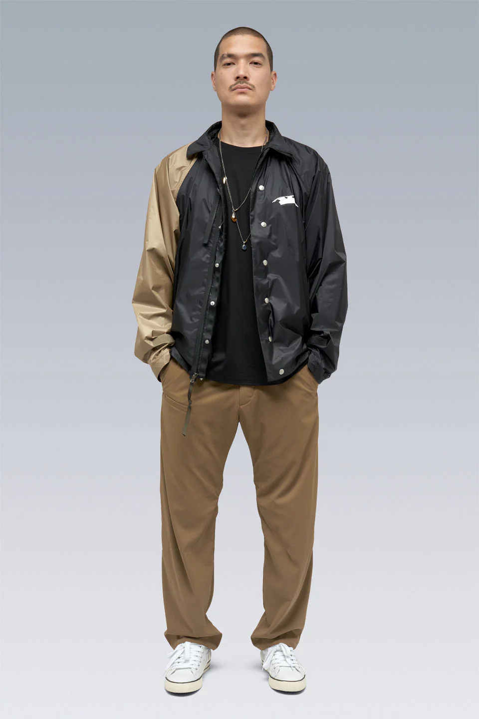 J95-WS 2L Gore-Tex Infinium™ Windstopper® Jacket - Black/Khaki - Image 10