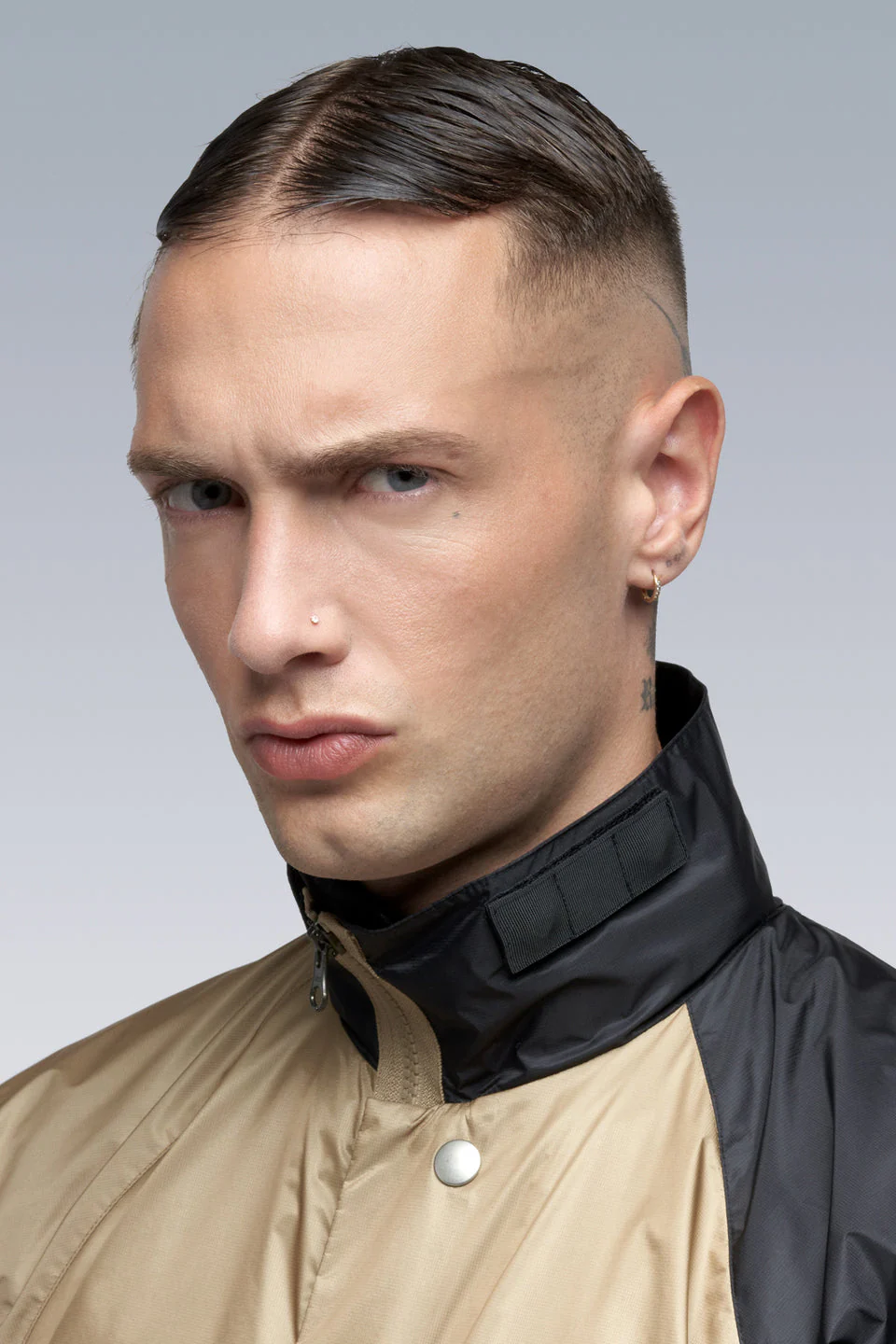 J95-WS 2L Gore-Tex Infinium™ Windstopper® Jacket - Black/Khaki - Image 16